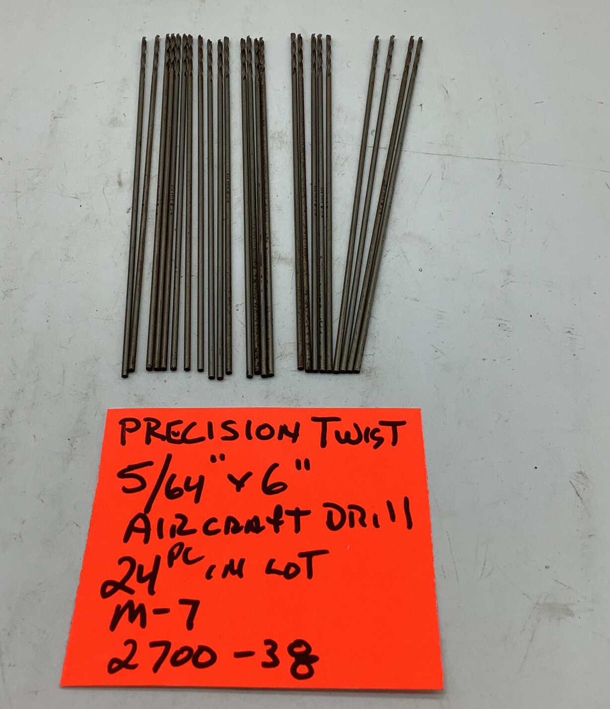 5/64” , Precision Twist Drill, Aircraft 6”(24 Pc In Lot) 2700-38