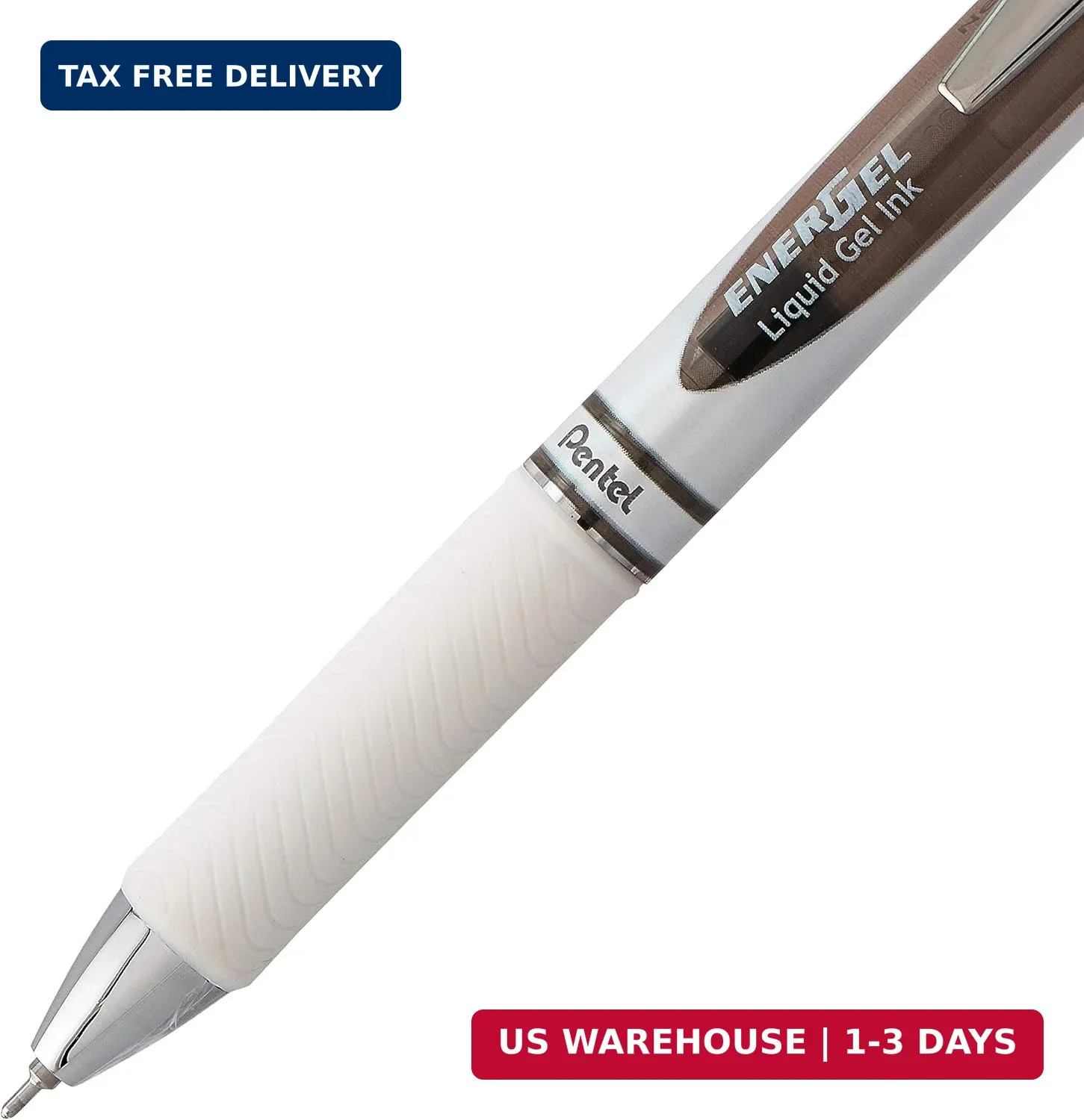 Pentel EnerGel Pearl RTX Retractable Liquid Gel Pen, (0.7mm), Medium Line, Needl