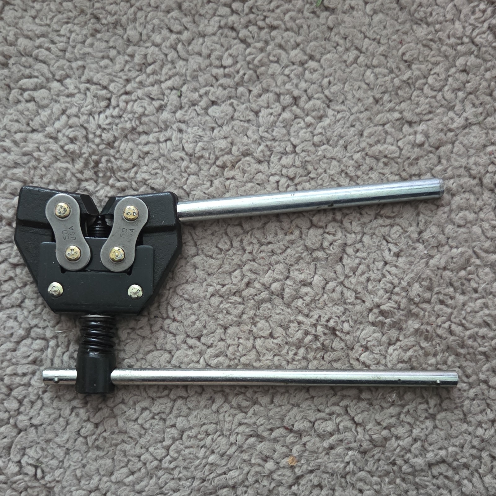 USA Made Chain Detacher Tool for #25-#60 Chain w/ Replacement Tip, Steel