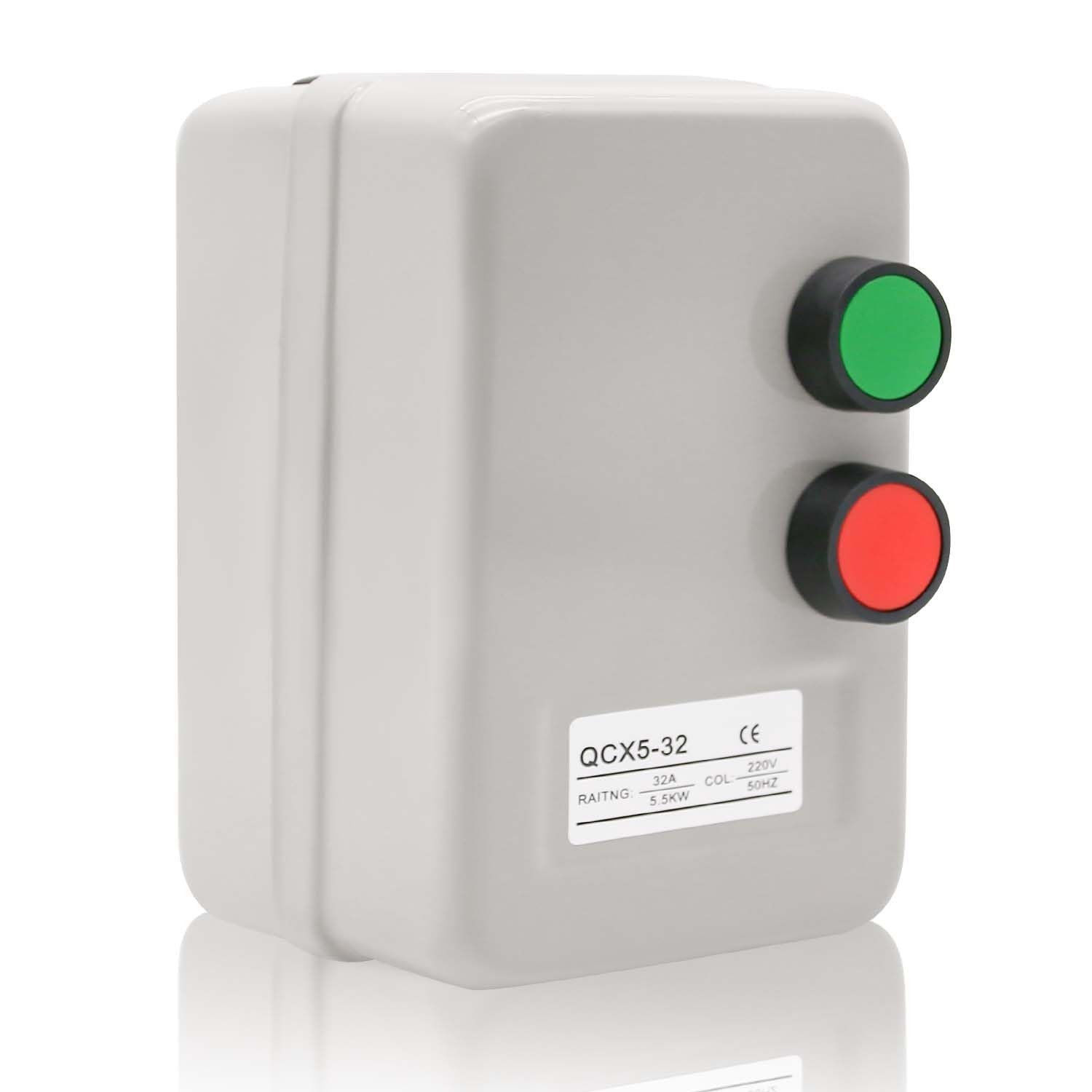 Magnetic Electric Motor Starter – 220/240V 5.5KW Front Button – 7.5HP