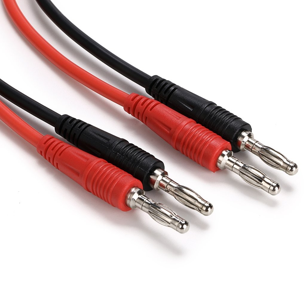 4 in 1 Banana Plug Alligator Clip Pure Copper Test Cable 3.3FT Red Black