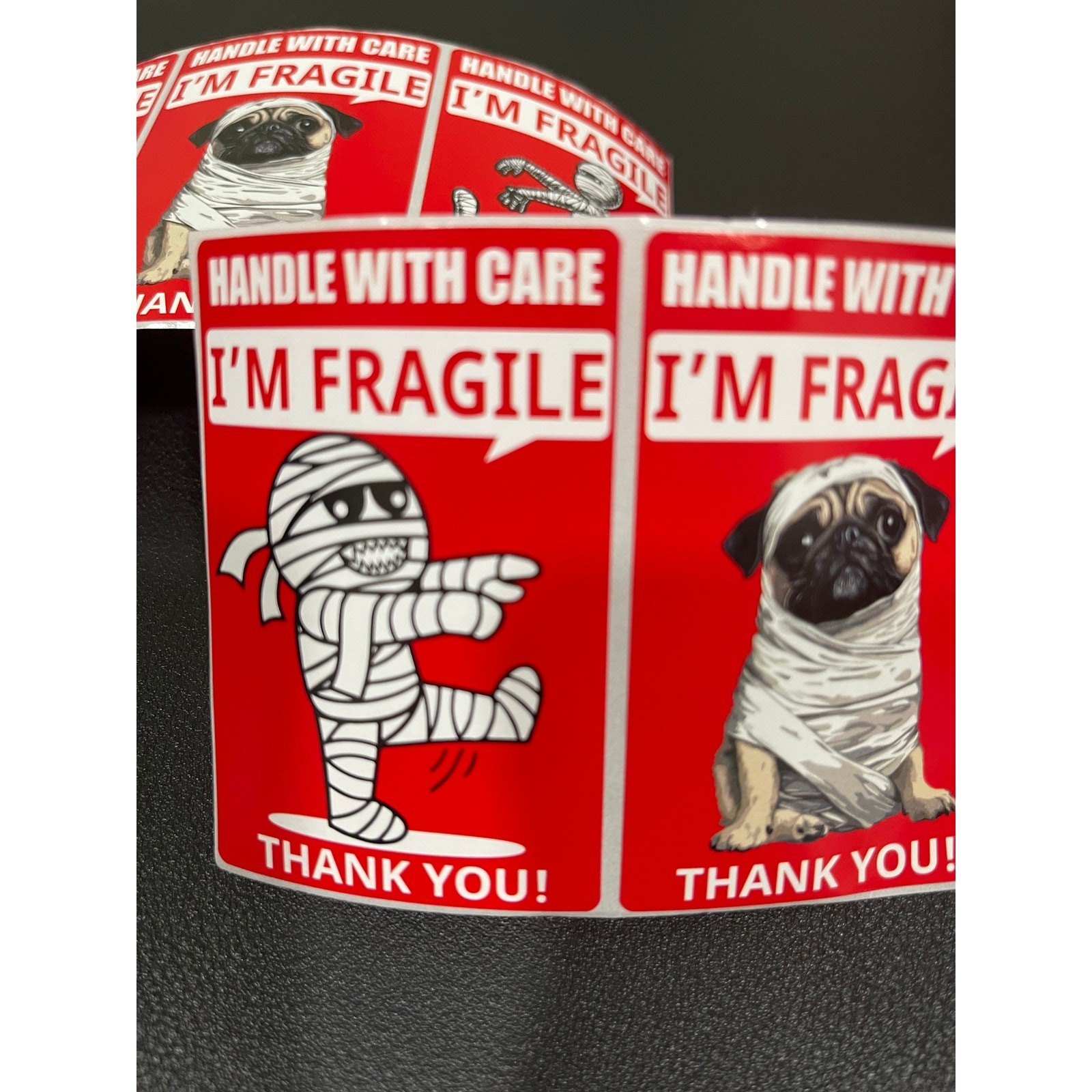 Fragile Handle with Care Fun Funny Shipping Stickers Labels 12 Stickers