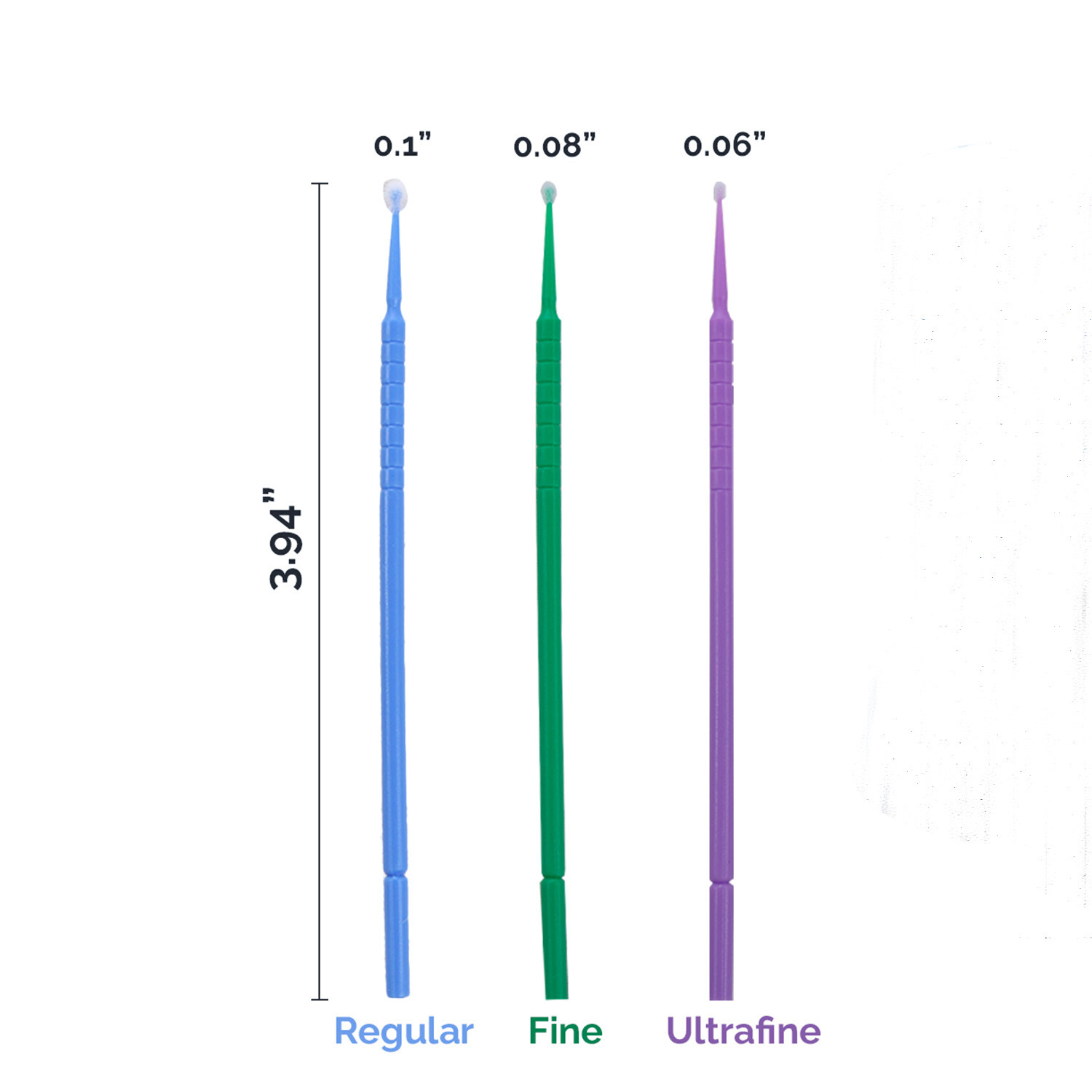 400Pcs Dental Microbrush Applicators Tips Micro Brush Regular Fine Ultrafine