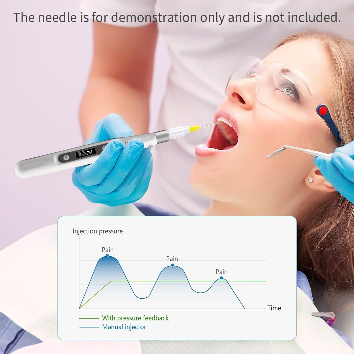 5PCS Estilo Dental NSK Pana Air Alta Velocidad Pieza de Mano 2 Agujeros Botón