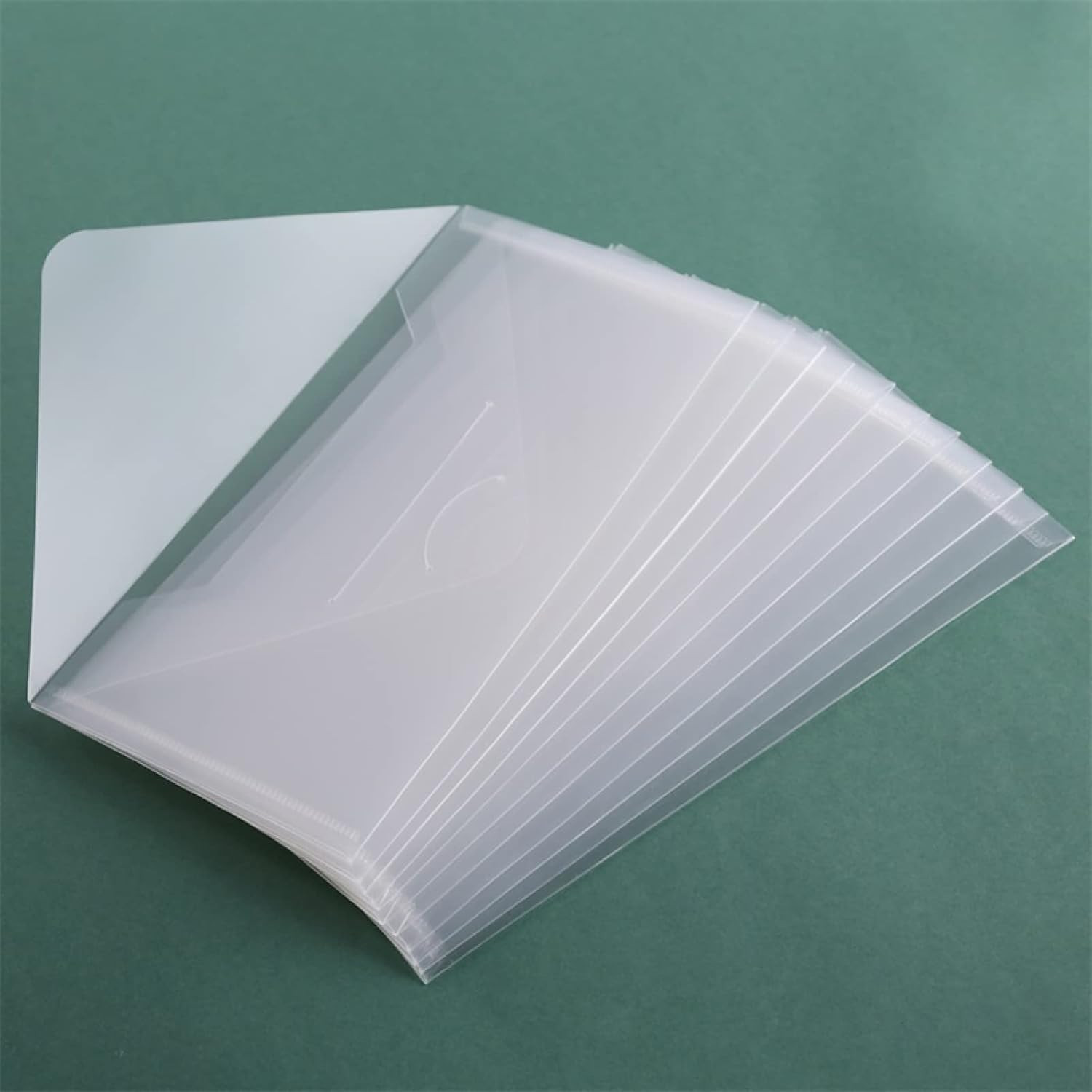 10 PCS 4.5»X9.5» Clear Storage Envelopes Pockets Resealable Plastic Bags for C
