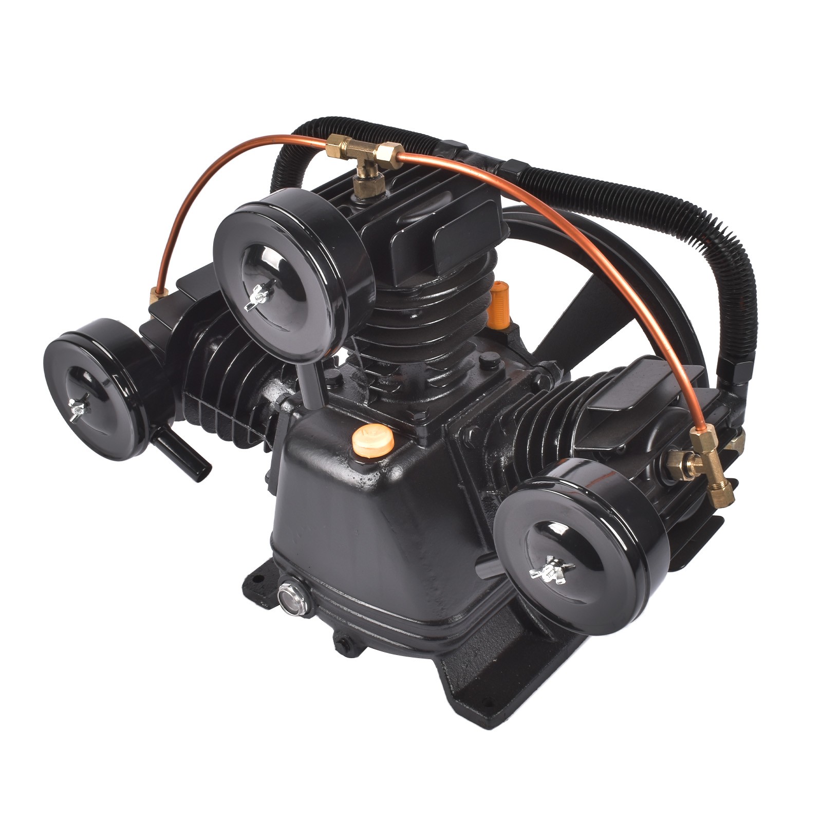 New Air Compressor Pump Single Stage 3-Cylinder 14-22 SCFM 650-1000 RPM PUK-65