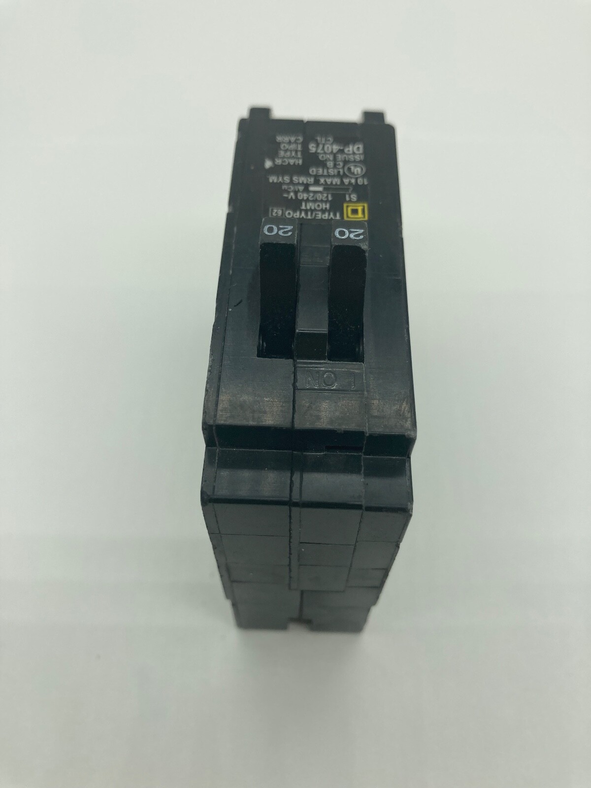 HOMLINE HOMT2020 Two 1 Pole 20 Amp 120V HOMT Tandem Plug In Twin Circuit Breaker