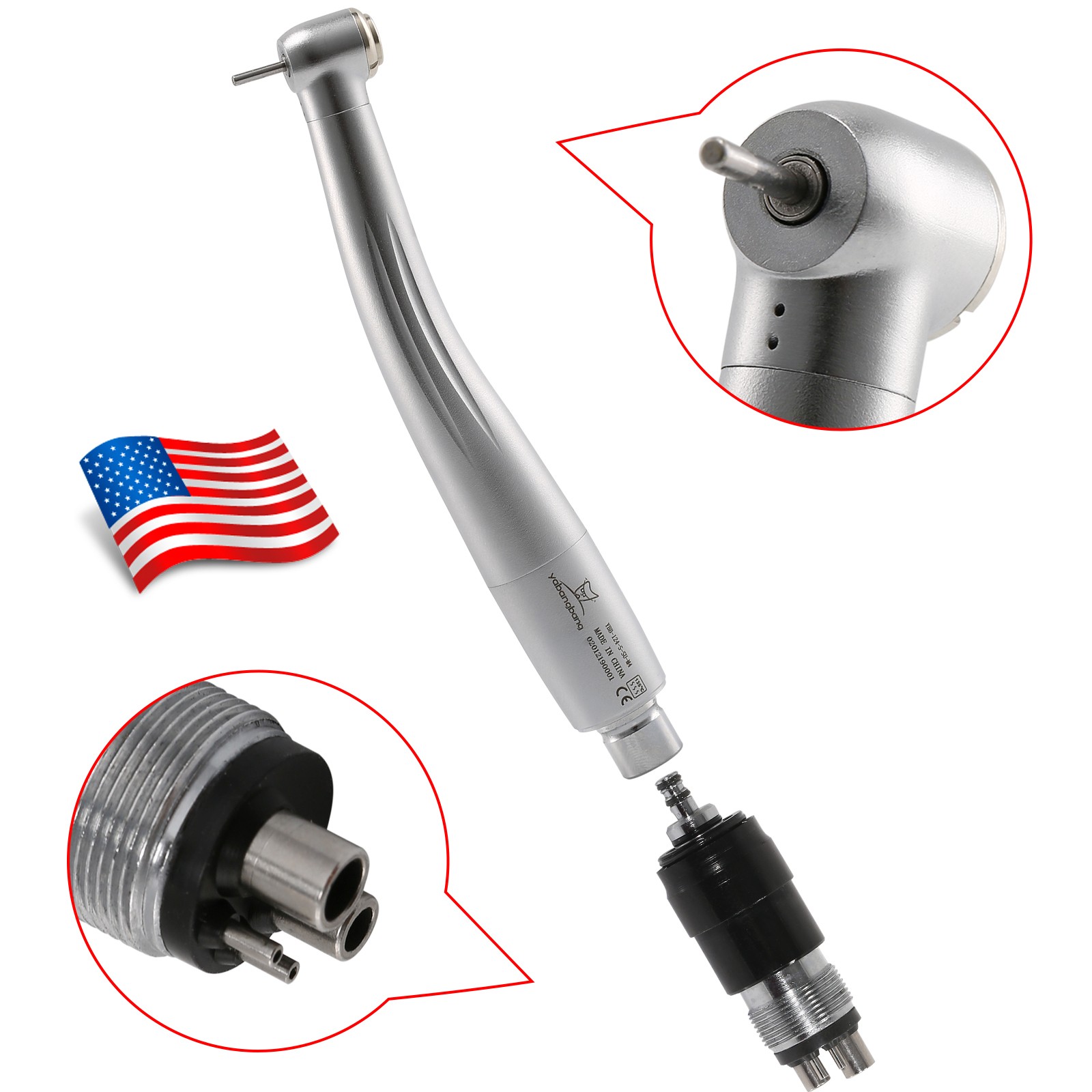 Dental High Speed Turbine Handpiece NSK Style 4H Quick Coupler YBNKM