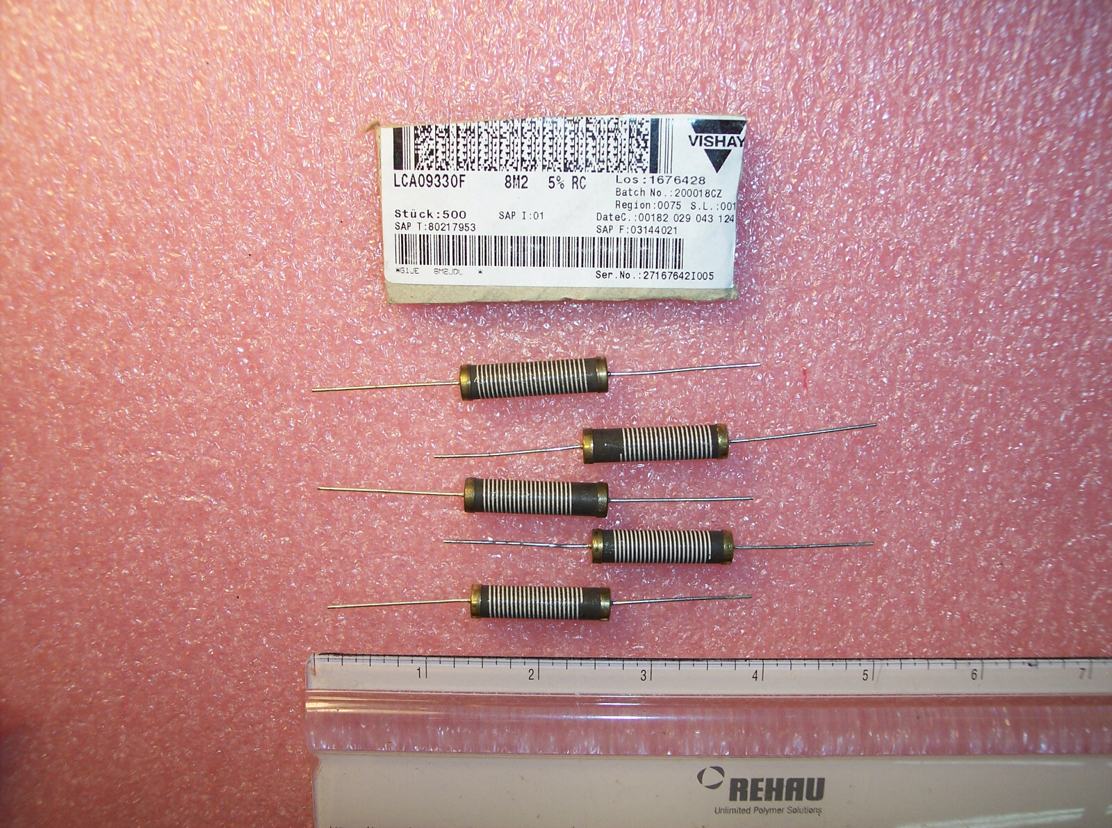 QTY (10) 8.2 Meg Ohm 2W 5% OIL-PROOF CARBON FILM RESISTORS 1KV LCA0933OF-8M2-5%