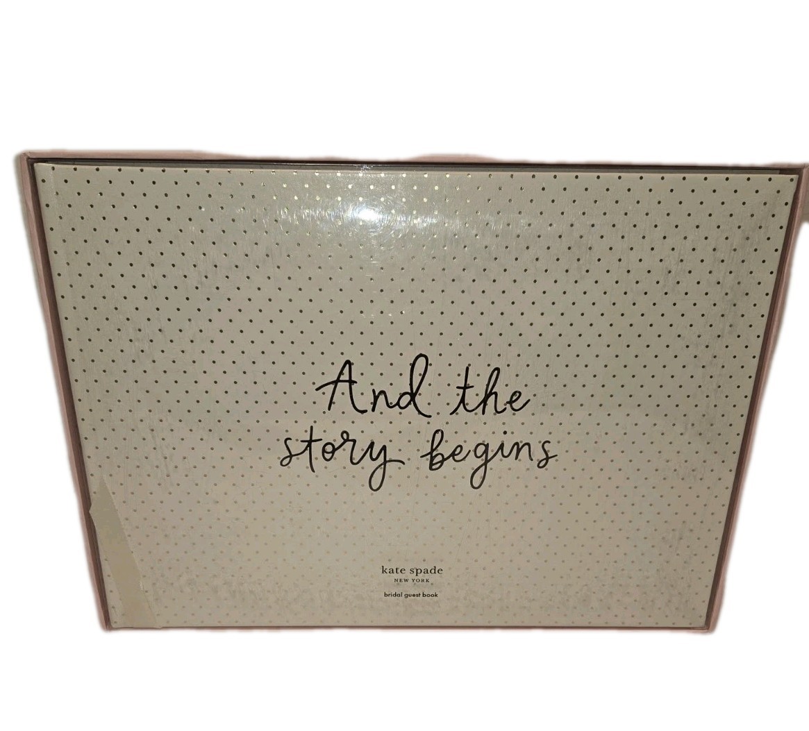 Kate Spade Wedding Guest Book Bridal Lined Pages Note Cards Envelopes Seals