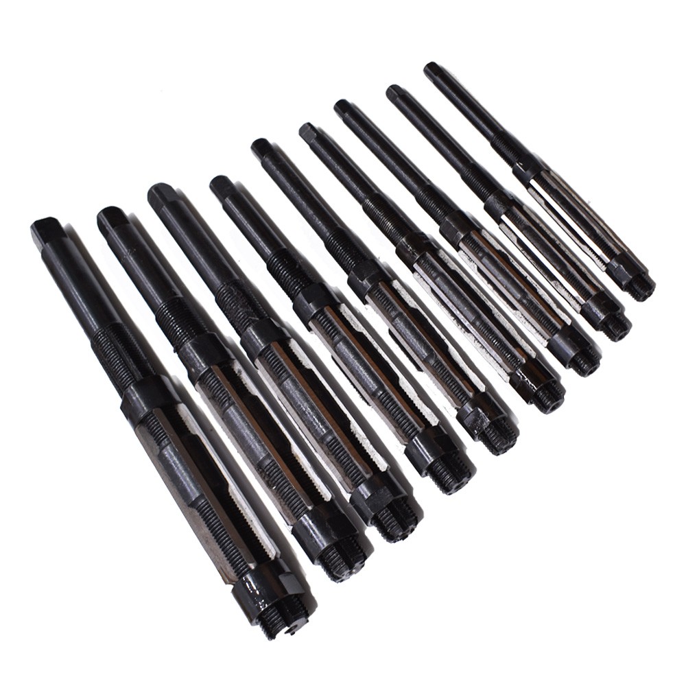 ADJUSTABLE HAND REAMERS H4 – H12 (A – I) 15/32″ – 1-3/16″ SET 9 Pcs
