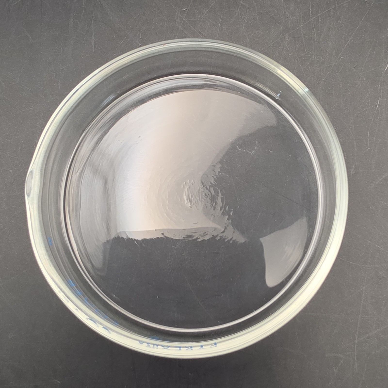 Vintage Corning Pyrex 100mm Glass Petri Dish Cover Only Blue Lettering 3160-101C