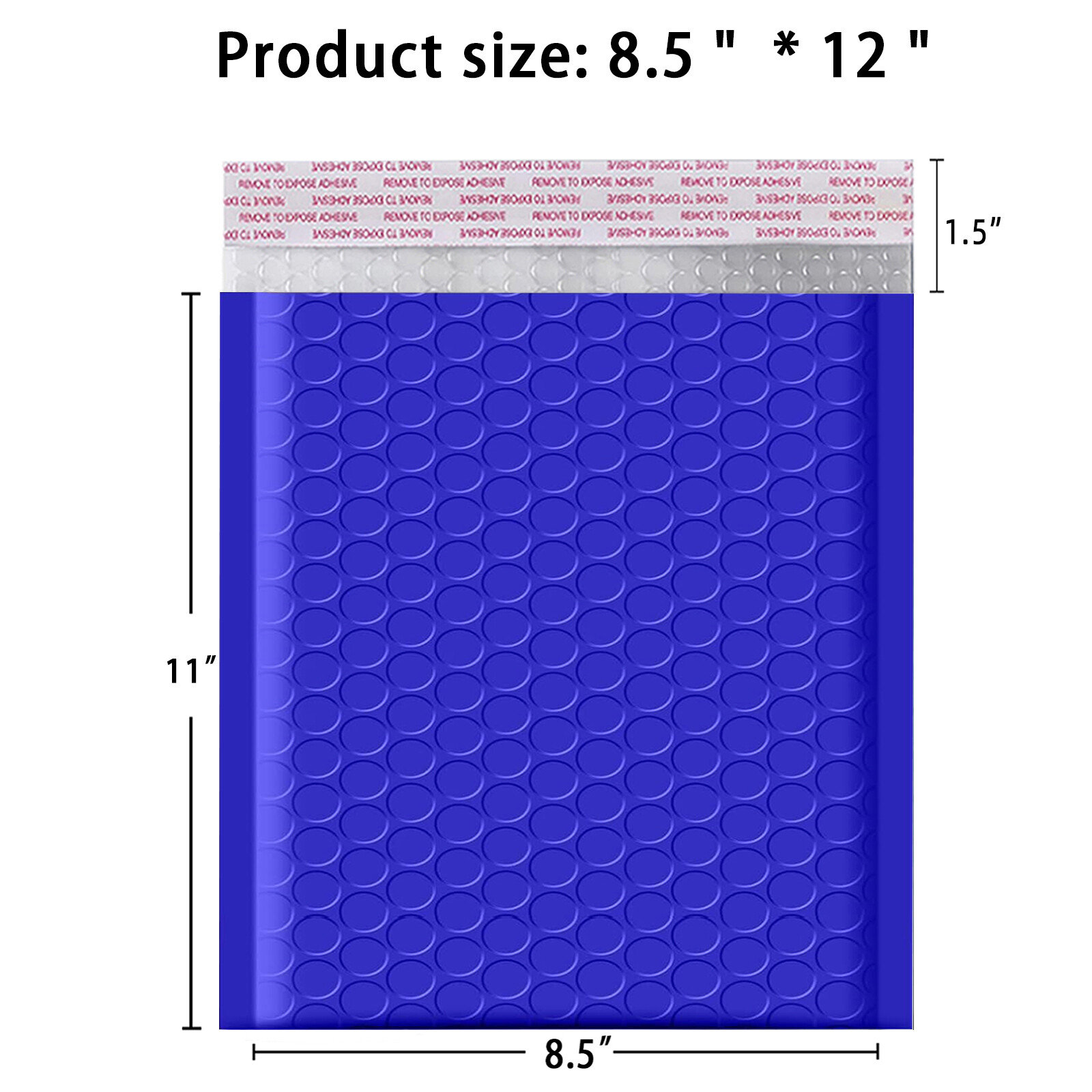 #2 8.5×12 .8.5×11 Poly Bubble Mailer Padded Envelope Bag Premium Navy Blue