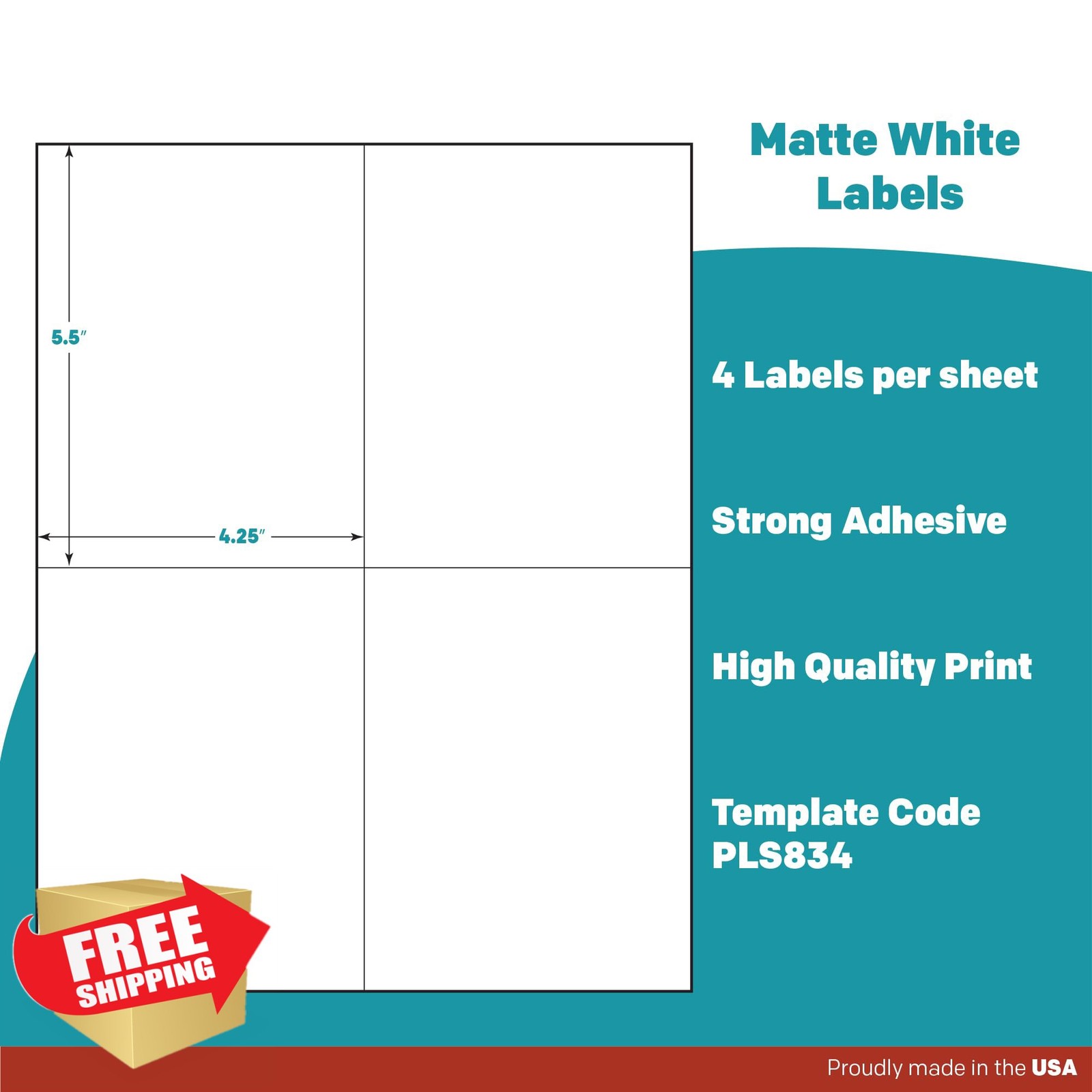 Premium Label Supply White Shipping Labels 400