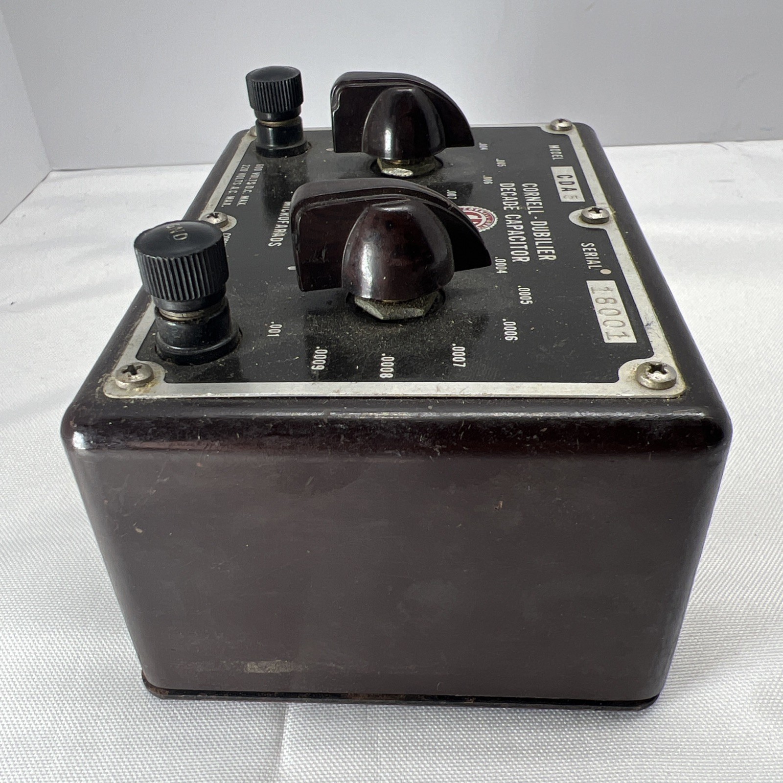 Vintage Cornell-Dubilier Decade Capacitor Model CDA 5
