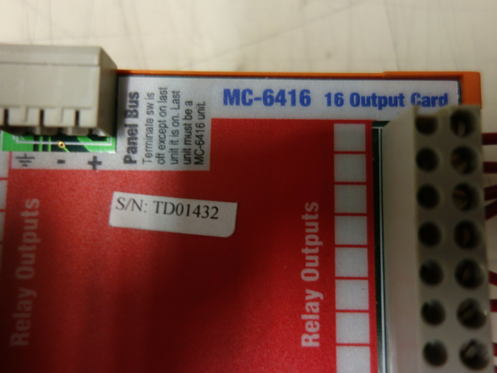 Douglas Lighting Controls MC-6316 16 Output Card