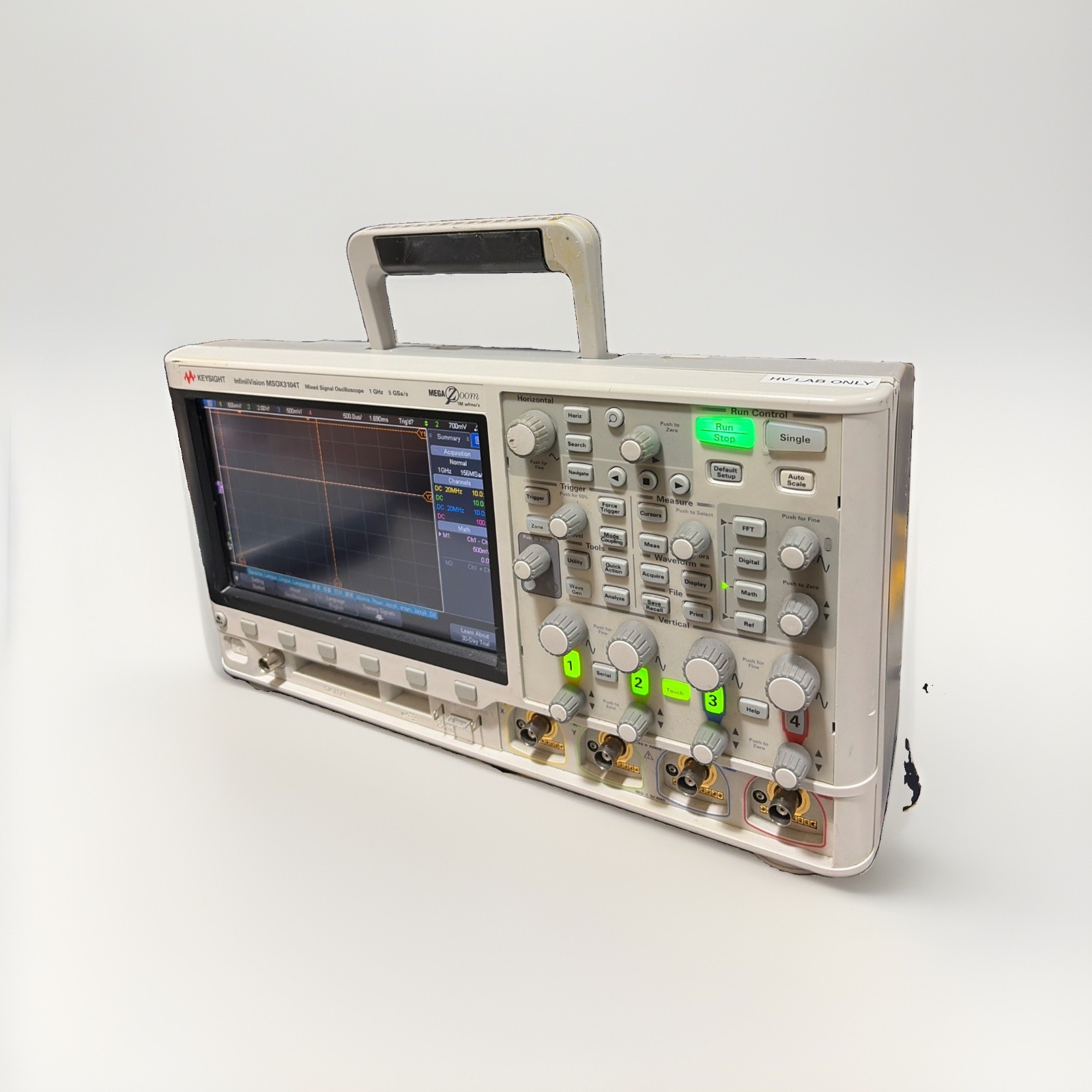 Keysight Agilent MSOX3034T 350MHz, 4+16Ch, 5GSa/s Mixed Signals Oscilloscope