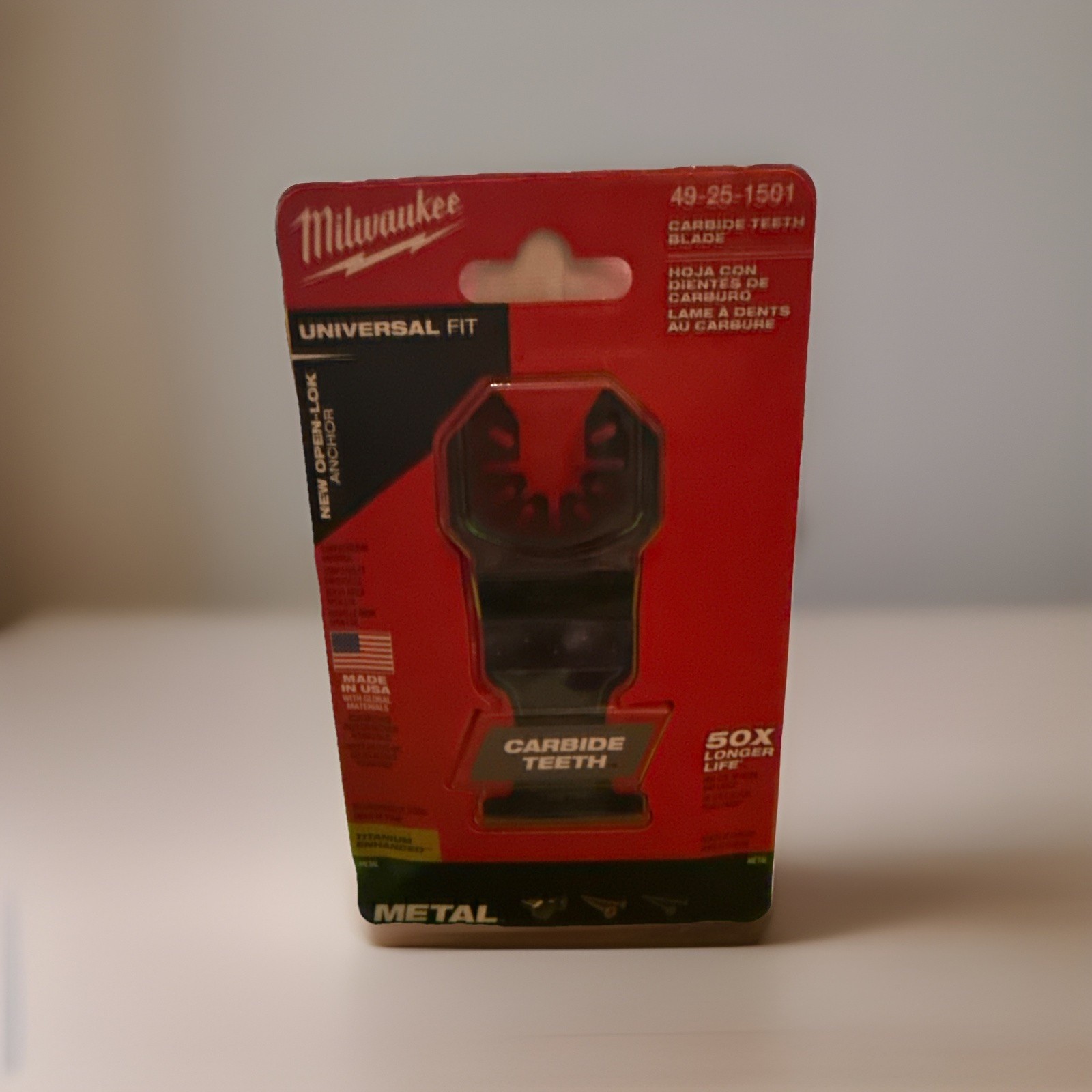 New Milwaukee Tool 49-25-1501 1-3/8 In. Open-Lok Titanium Enhanced Carbide Teeth