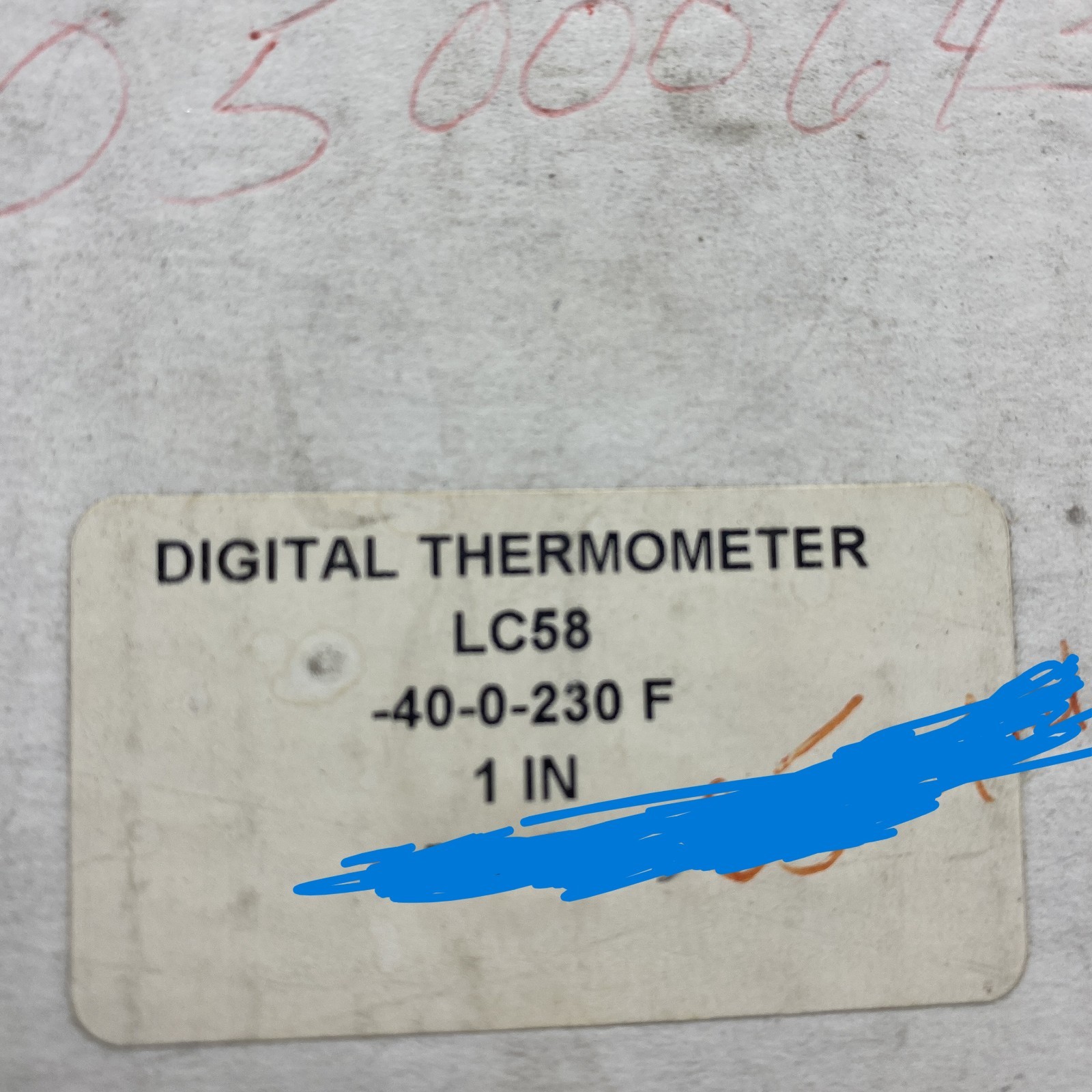 DIGITAL THERMOMETER LC58 Panel Mount Temp Thermometer 40/0/230ºF