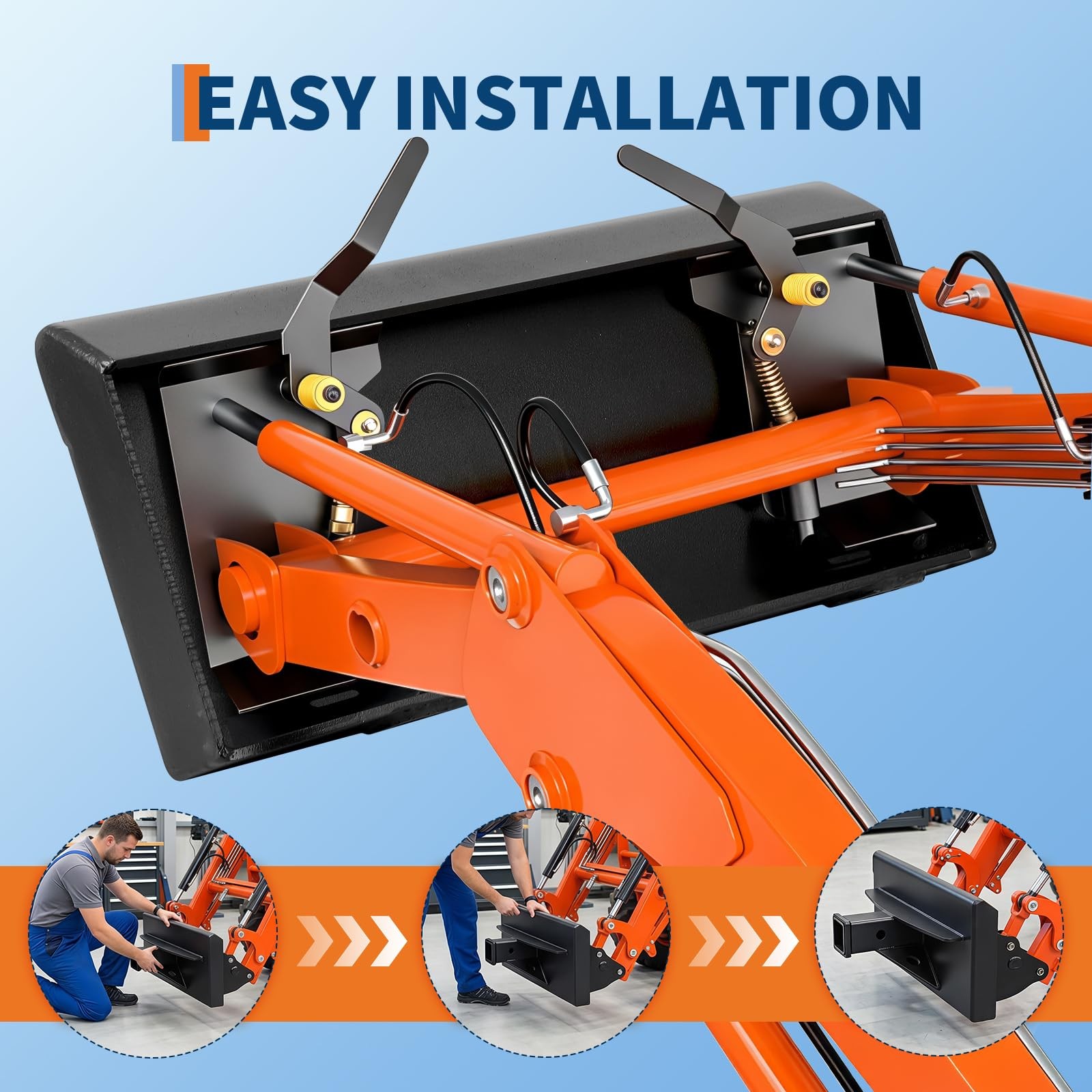 Mini Skid Steer Receiver Hitch Mount Plate Attachment For Toro Dingo Ditch Witch