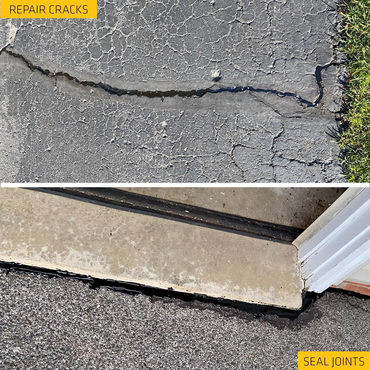 Self-Leveling Asphalt Sealant – Black Hybrid Crack Filler for Driveways & Roads