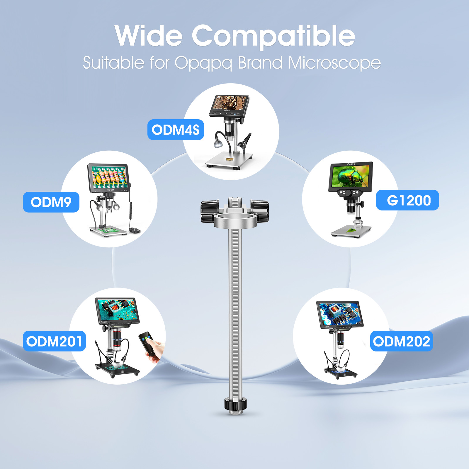 26cm TOMLOV Digital Microscope Stand Adjustable Holder for Elikliv DM202 pro