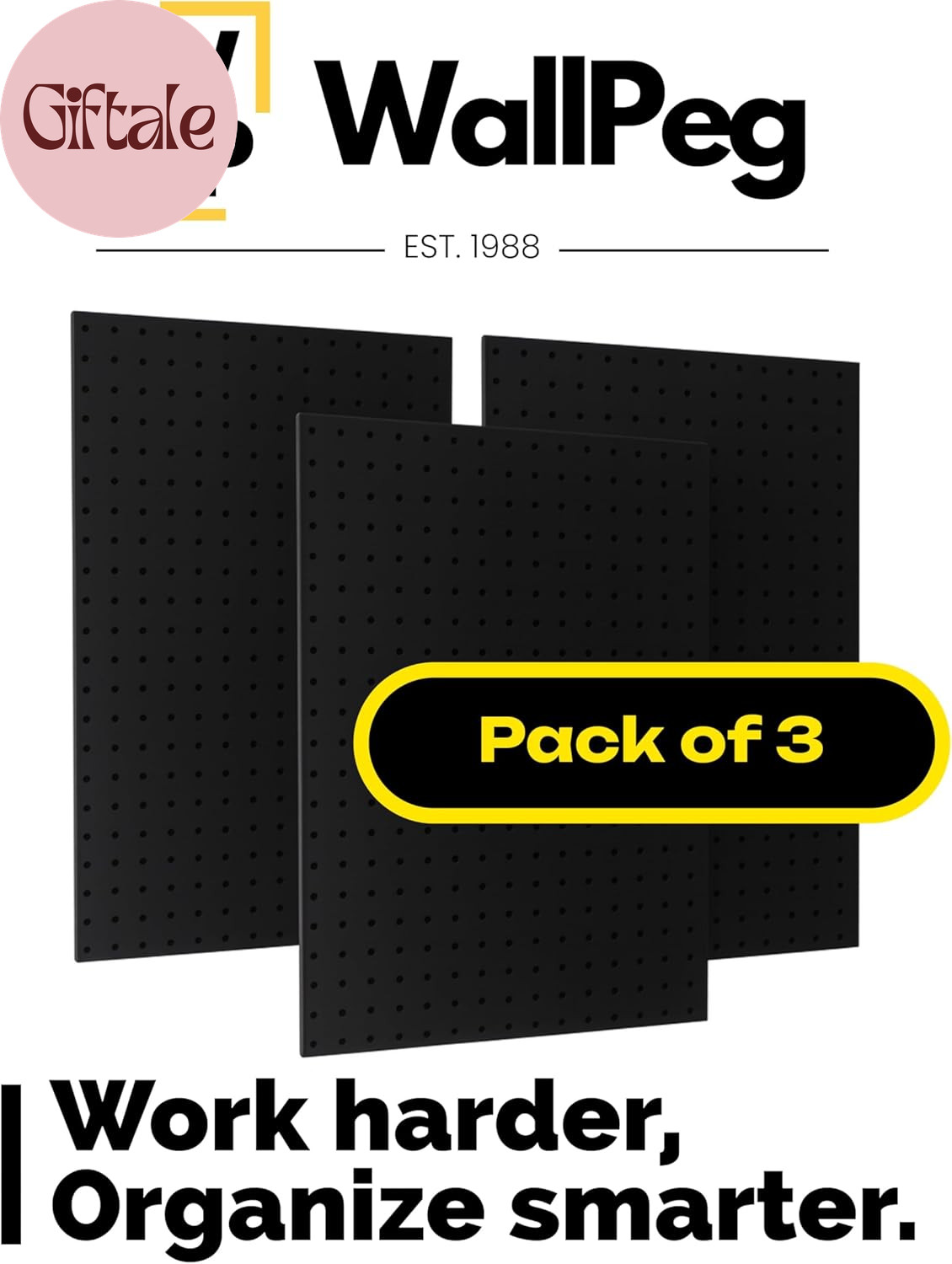 24″ X 48″ Pegboard Wall Organizer – Kit (PK-312-B) Peg Board Organizer Accessori