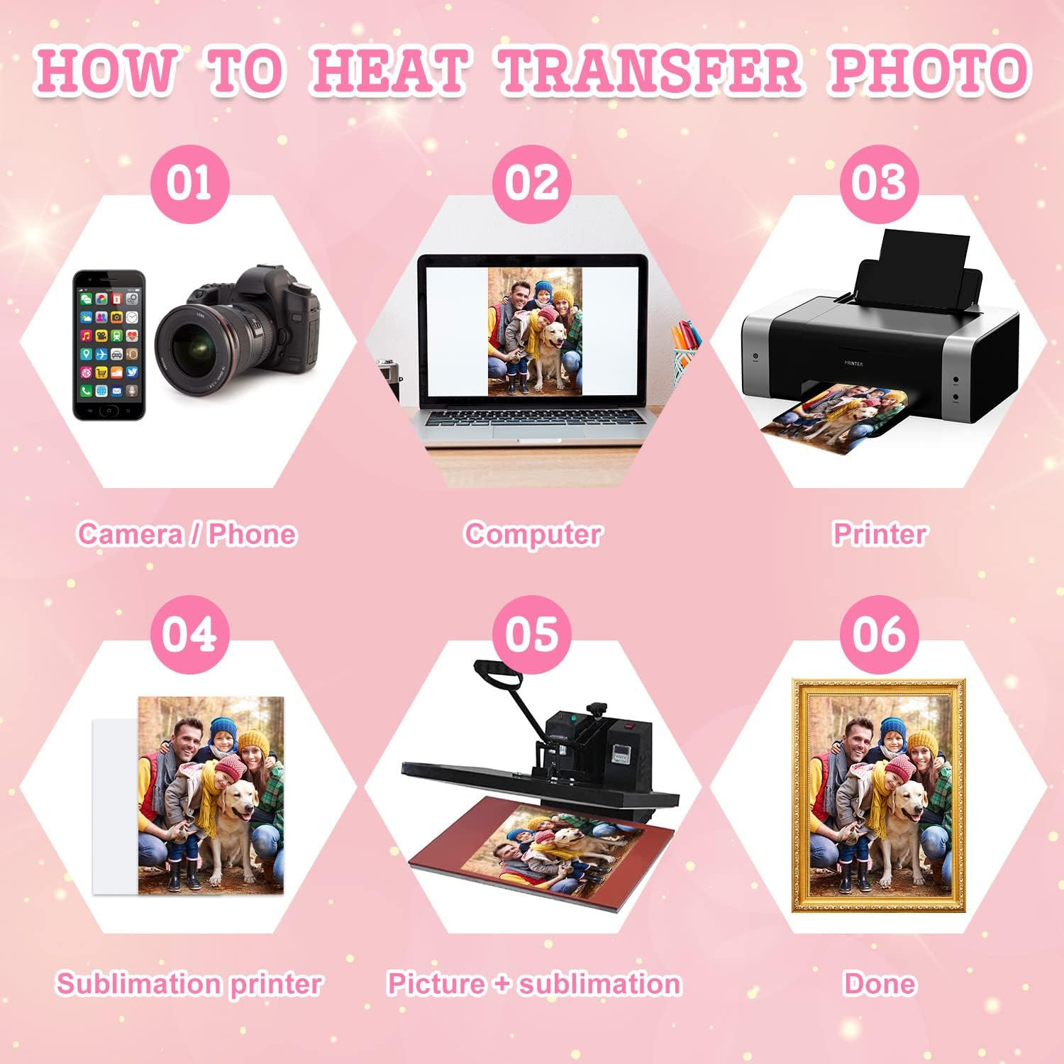 10 Pcs Aluminum Sublimation Blanks Heat, 6 X 8 Inches Metal Photo Blanks DIY Bla