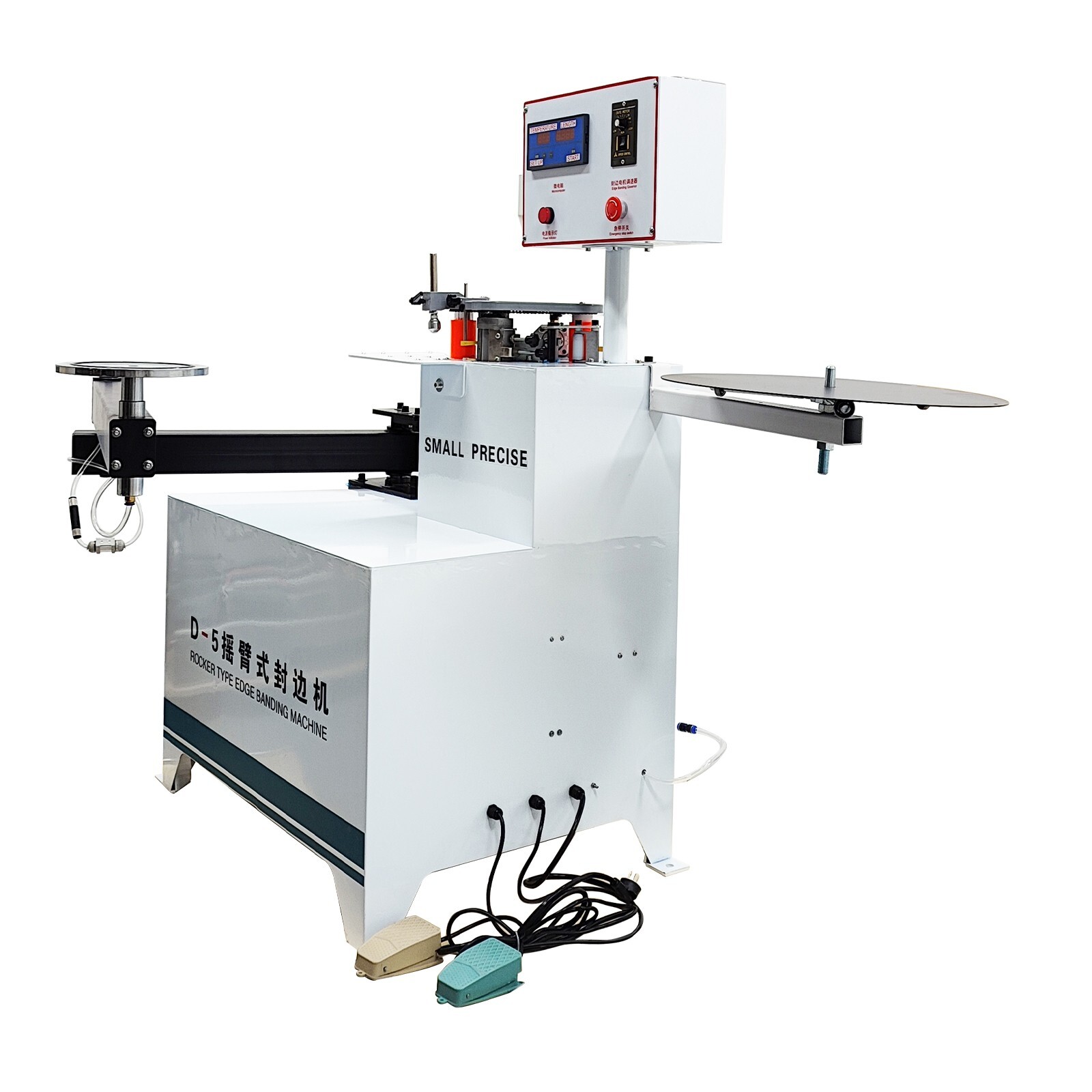 Automatic Curved Straight Line Wood Working Edge Banding Machine 220V Swing Arm
