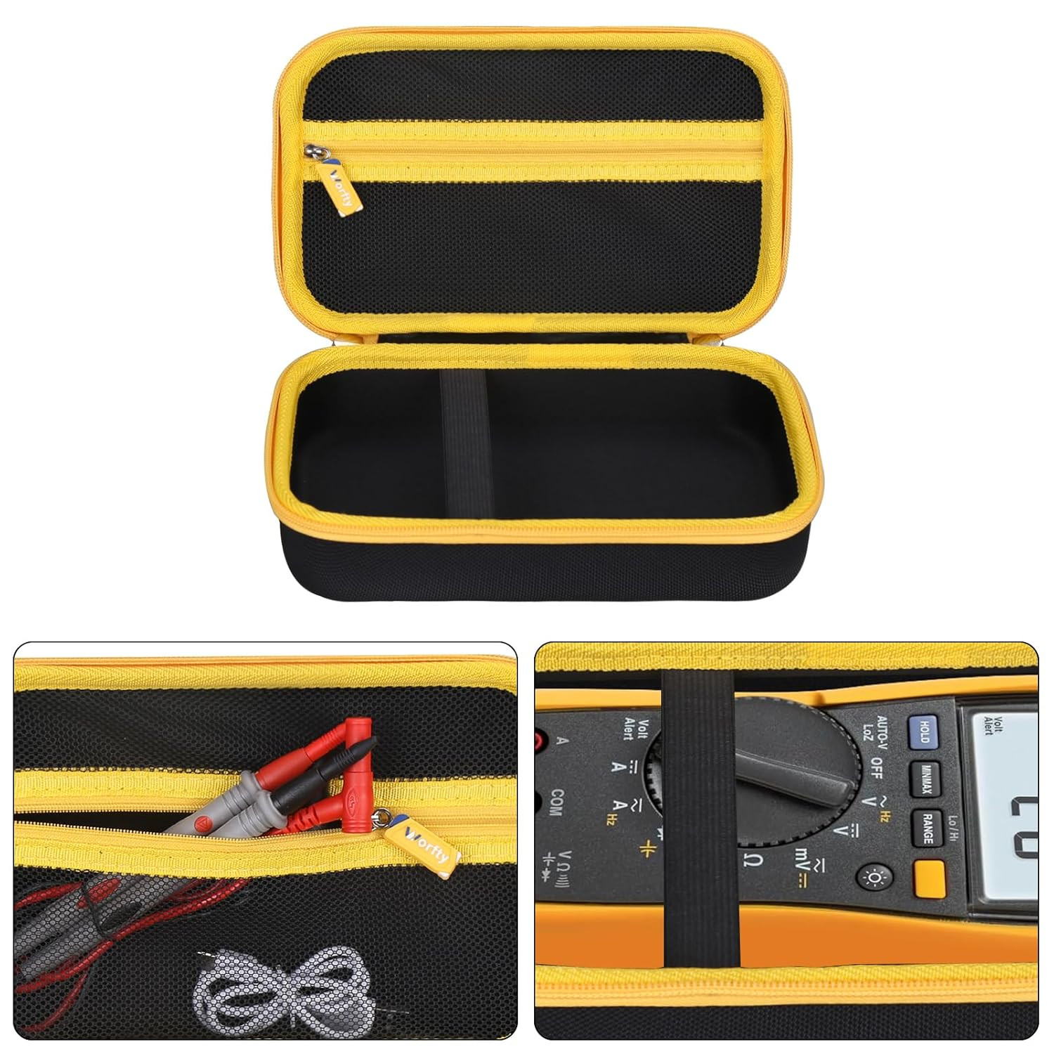 Case for Fluke 87-V/ 77 IV/ 83V/ 88 Industrial Digital Multimeter, Large Capacit