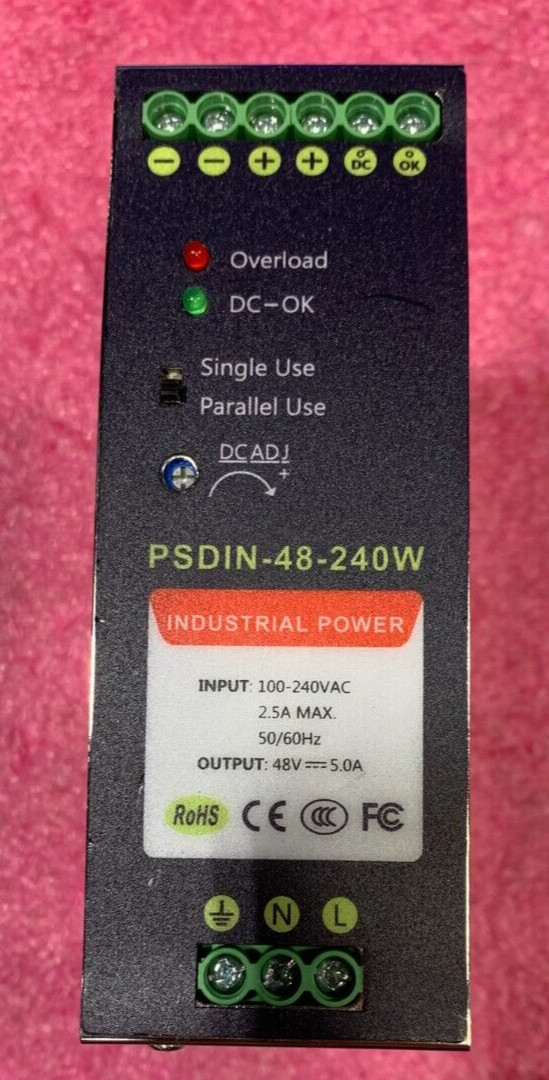 Tycon Power PSDIN-48-240W/48V Industrial Power Supply 240W