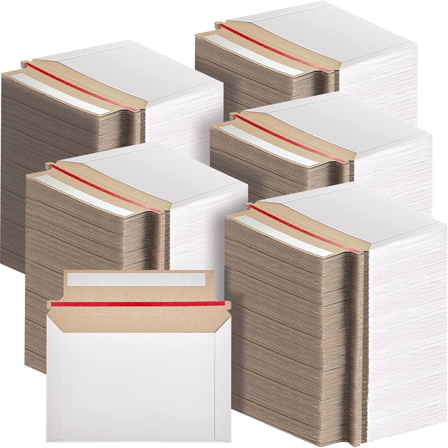 6.5″ x 4.5″ 25-200Pack Rigid Photo Shipping Flats Cardboard Envelope Mailers