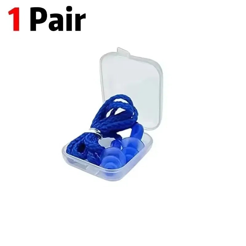 Corded Ear Plugs Soft Silicone Reusable Earplugs Noise Cancelling Safe Hearing