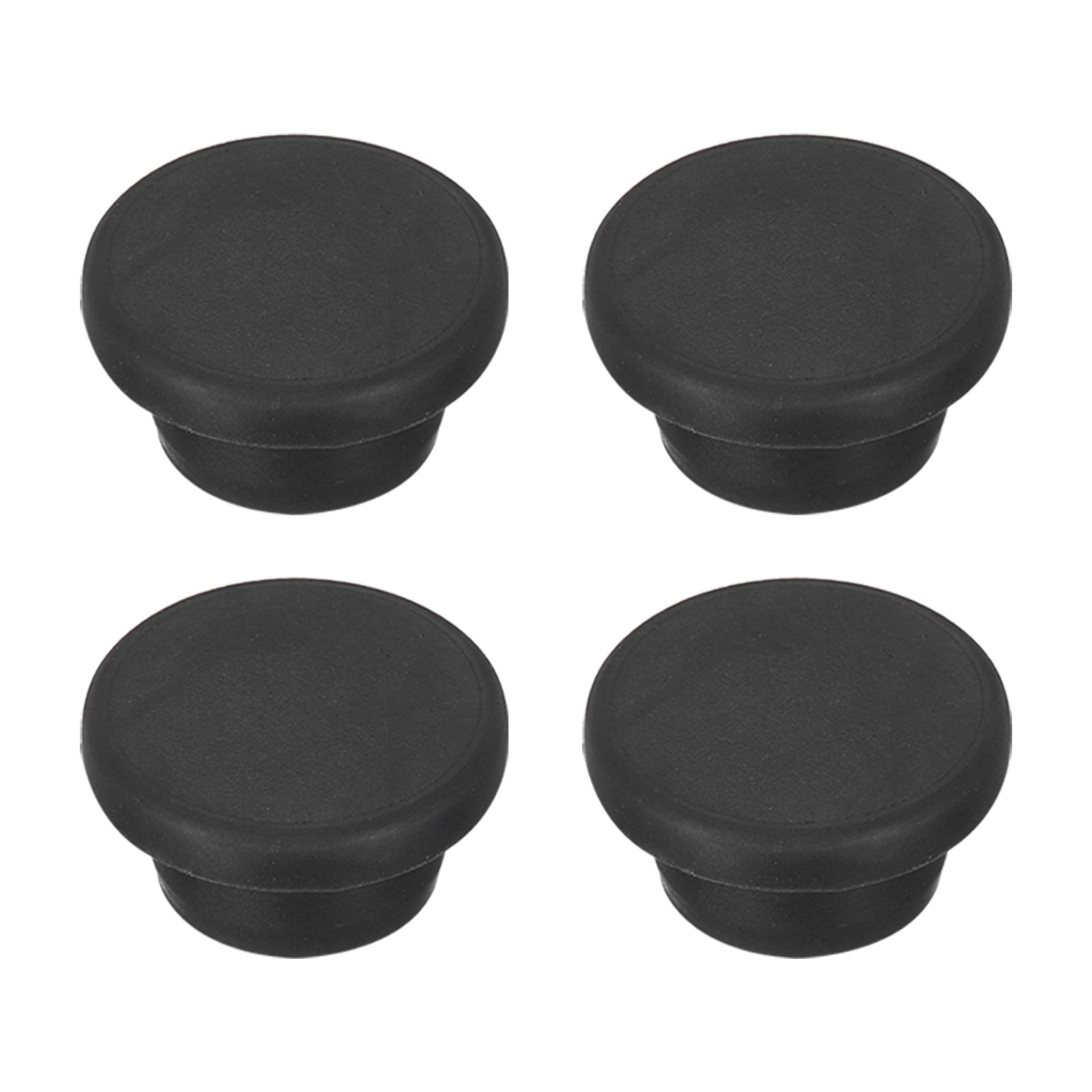 4pcs T-Shaped Silicone Plugs 20mm 3/4″ Dia Snap in Plug Seal Black