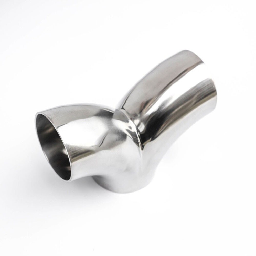 304 Stainless Steel 3 Way Y-Shape Pipe Tee Piece Exhaust Tube 90° Polished Tool⇓