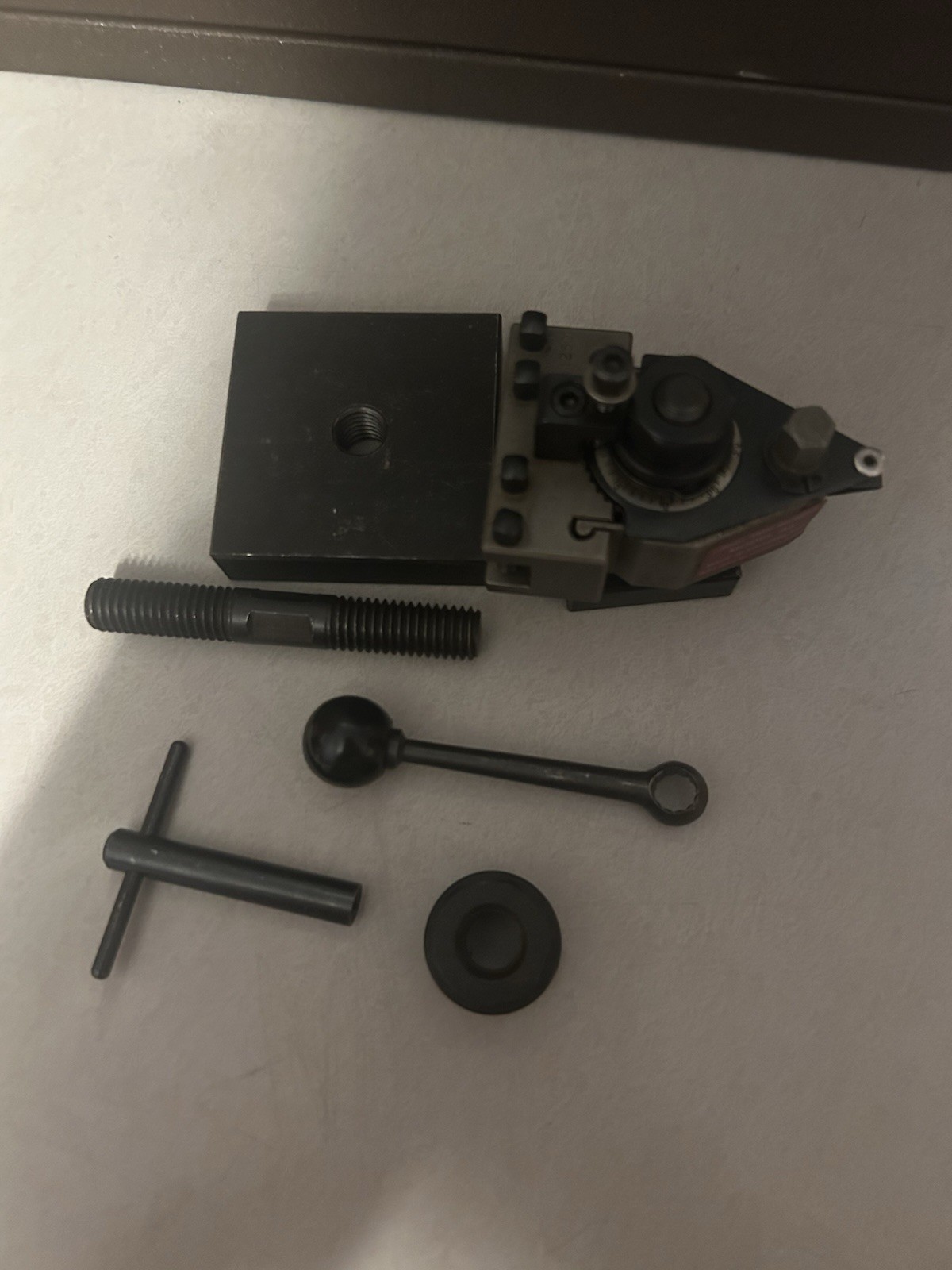 SPI Swiss Multiquick Model Aa Lathe Toolpost W/ Turning/facing Tool holder NOS