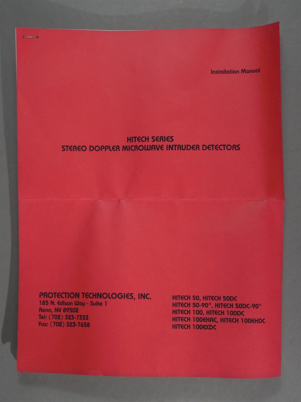 Hitech 50DC Intruder Detector HT-50DC Doppler 505BRN