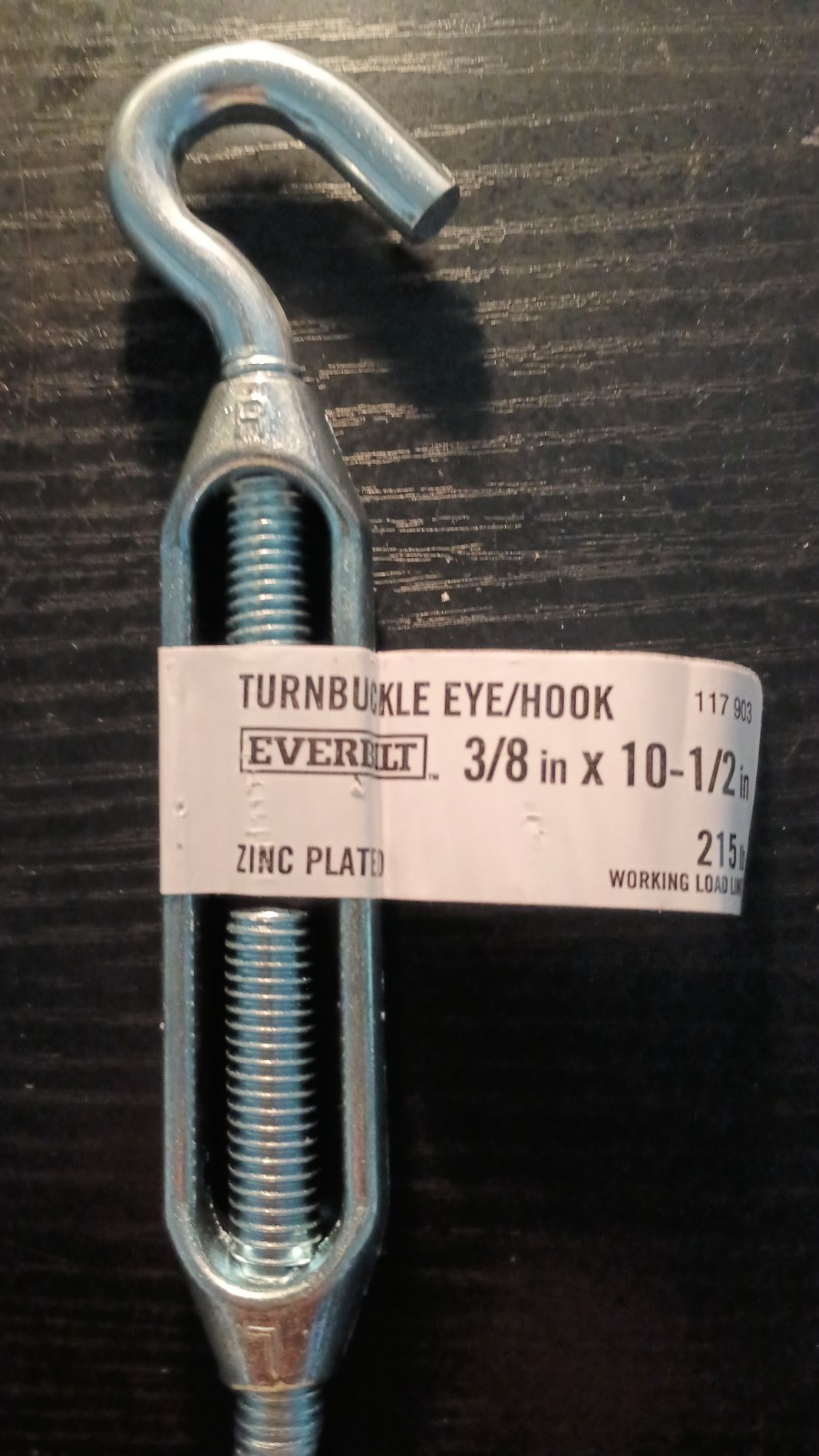 2 Pack Everbilt 3/8″X10-1/2″Pink Plated Turnbuckle Eye/Hook