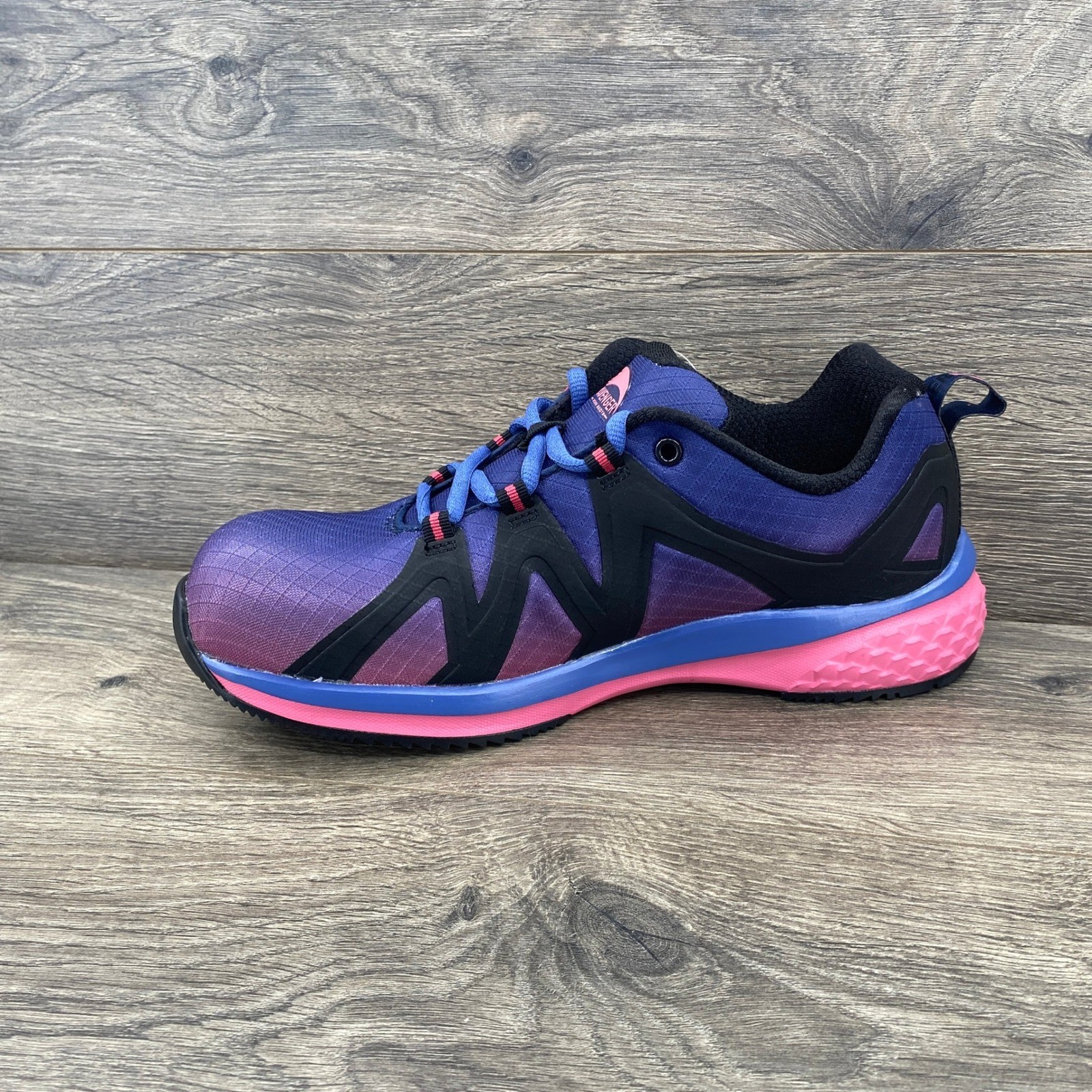 Avenger North Haven Work Shoes Womens 9.5 Wide Purple Pink Composite Safety Toe