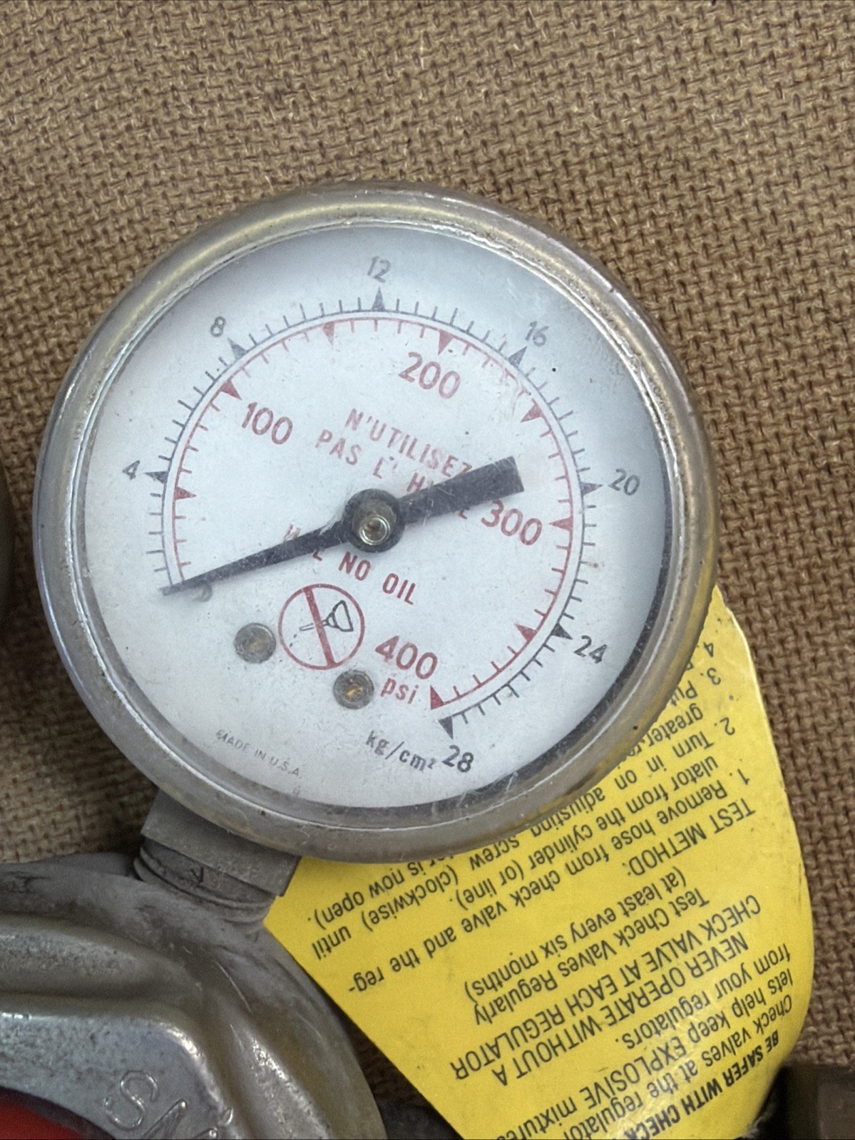 Smiths Oxygen & Acetylene Regulator H1721A-510 Used Welding Torch Gauge GUC!
