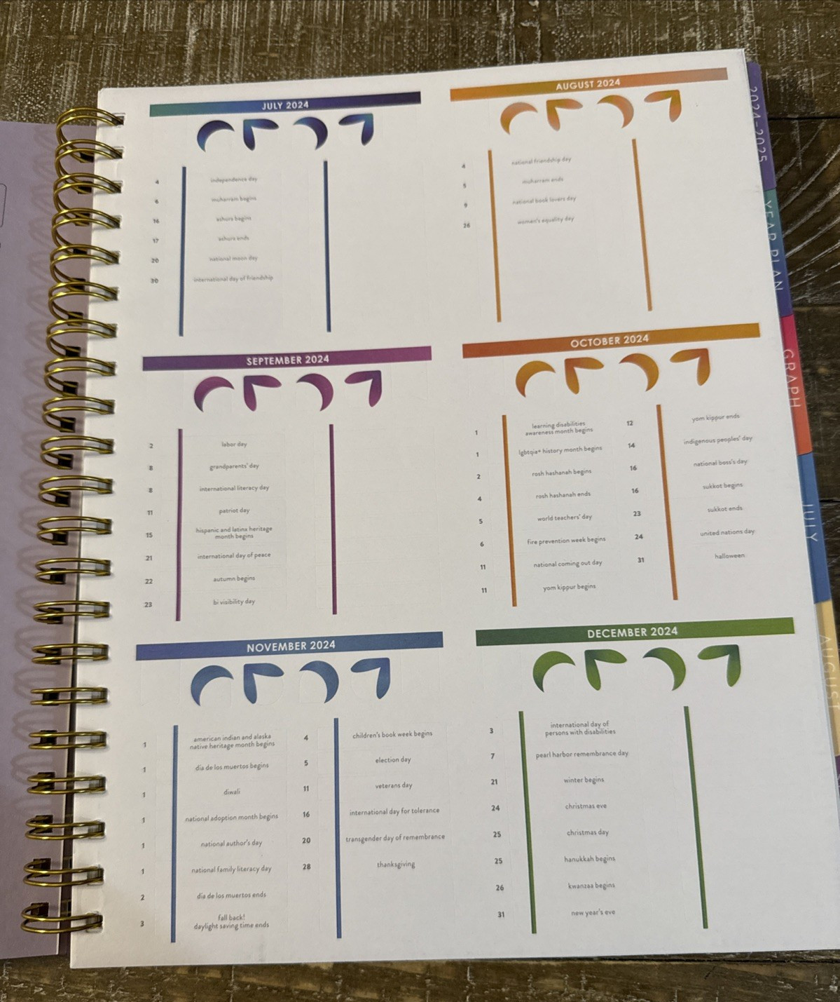 Inspired By Erin Condren Teacher Lesson Planner 12 Months-Brand New-SHIPS N 24HR