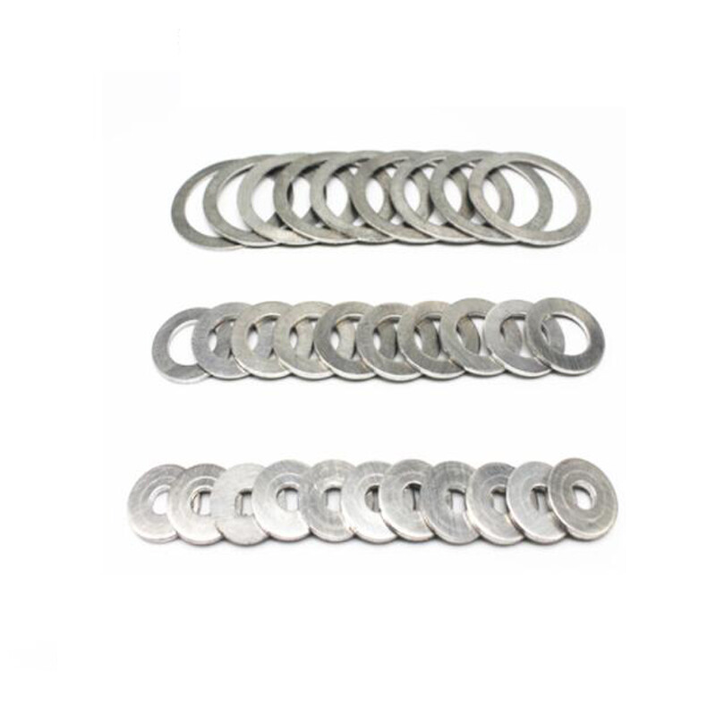 Inner Dia.3~33mm Solid Aluminum Gasket Alu Flat Ring Sealing Washer (Thick 1mm)