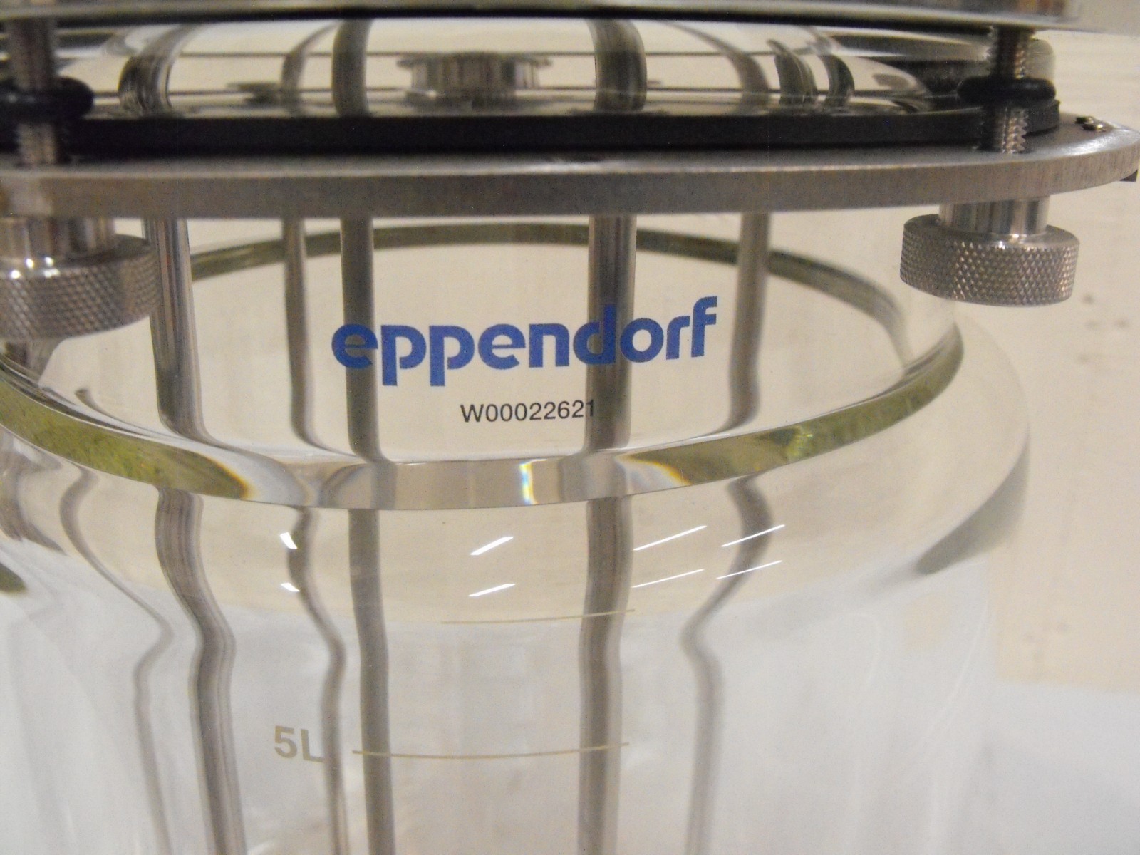 Eppendorf 5L Bioreactor Vessel #M1379-1003 for BioFlo 320, unused!