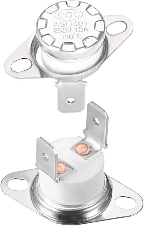 KSD301 Thermostat 150°C 302°F 10A Normally Closed N.C Adjust Snap Disc