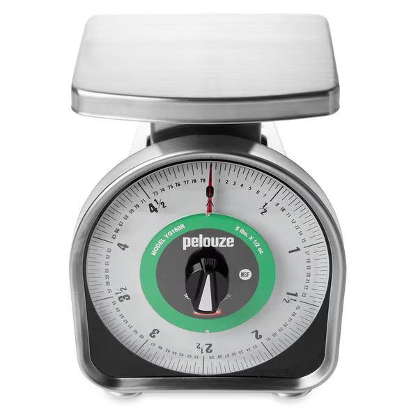 Rubbermaid YG180R Pelouze 5 lb. Y-Line Mechanical Portion Control Scale