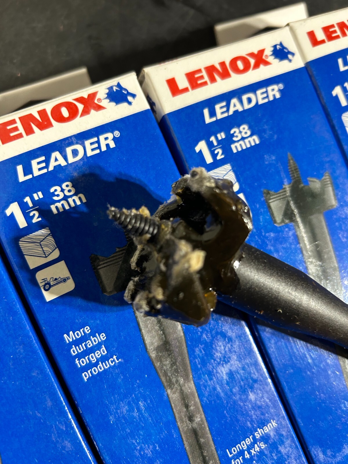 Lenox Drill Bits Self Feed Wood 1-1/2″ 38mm Bi metal NIB 33150 QTY (4)