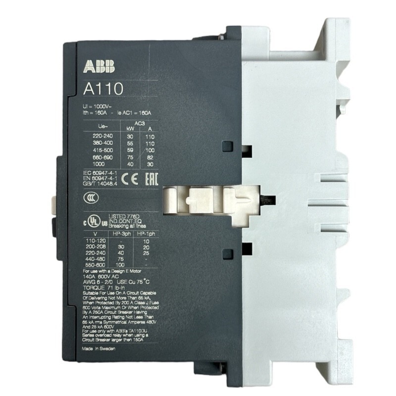 New ABB A110-30-11 Contactor 24V、110V 50Hz / 110-120V 60Hz、220-230V US Free TAX