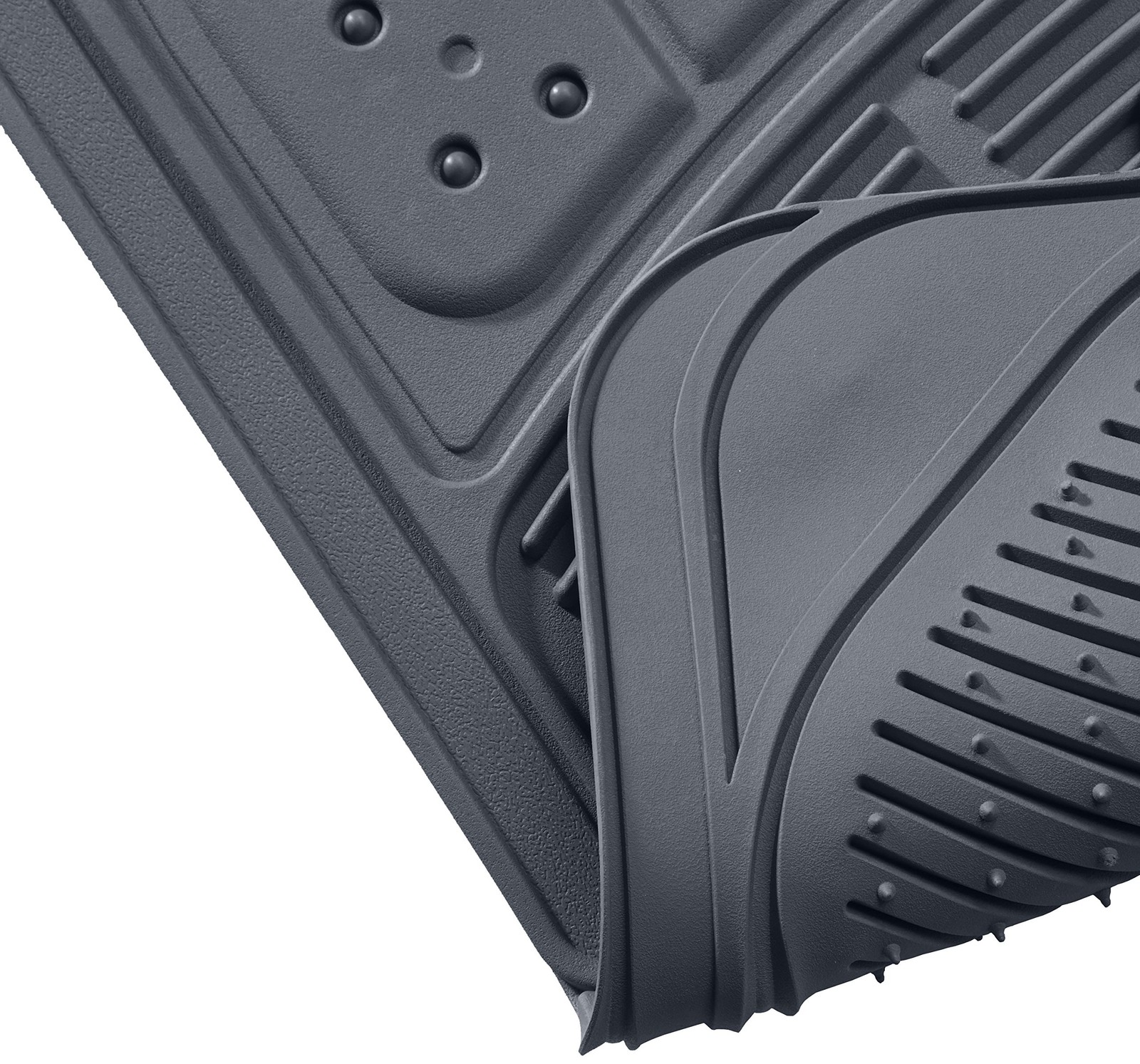 Retailer Basics Universal Pvc Faux Rubber Car Floor Mats All Weather Protection
