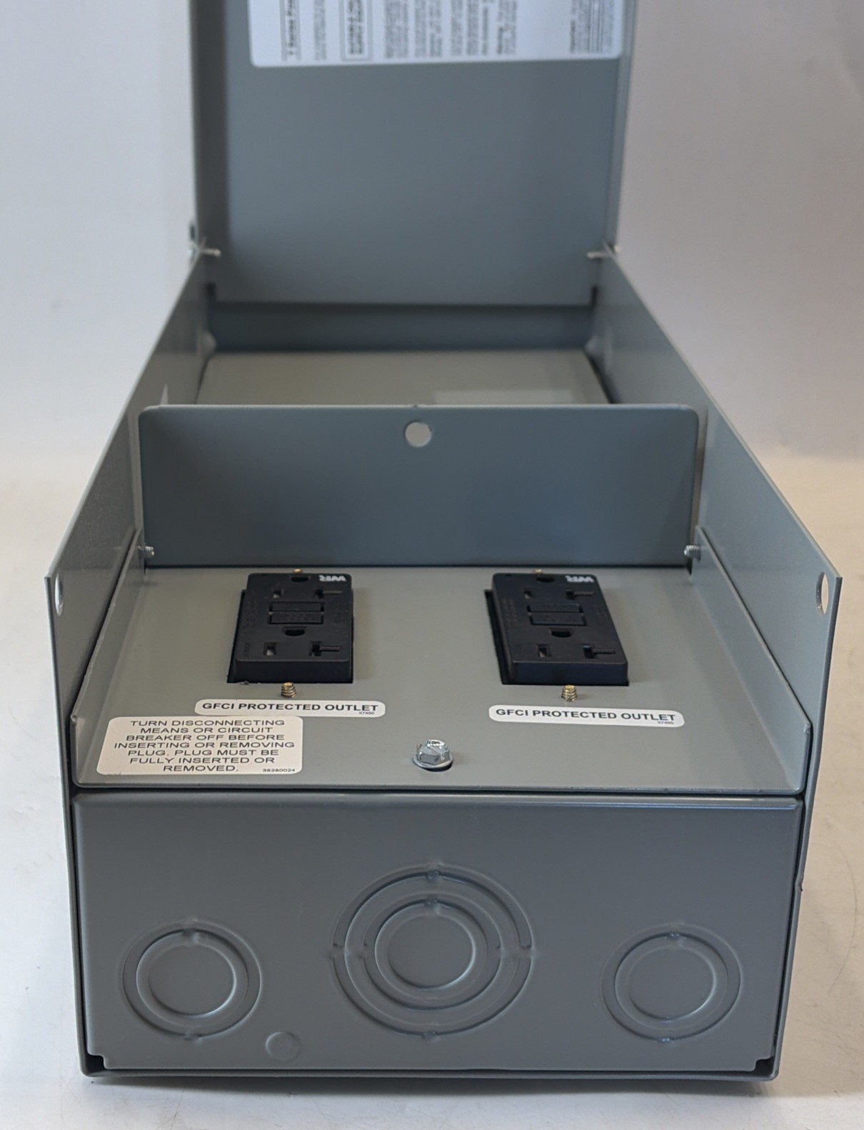 Talon 125 Amp Temporary Power Outlet Panel 2 20A Duplex Receptacles Unmetered