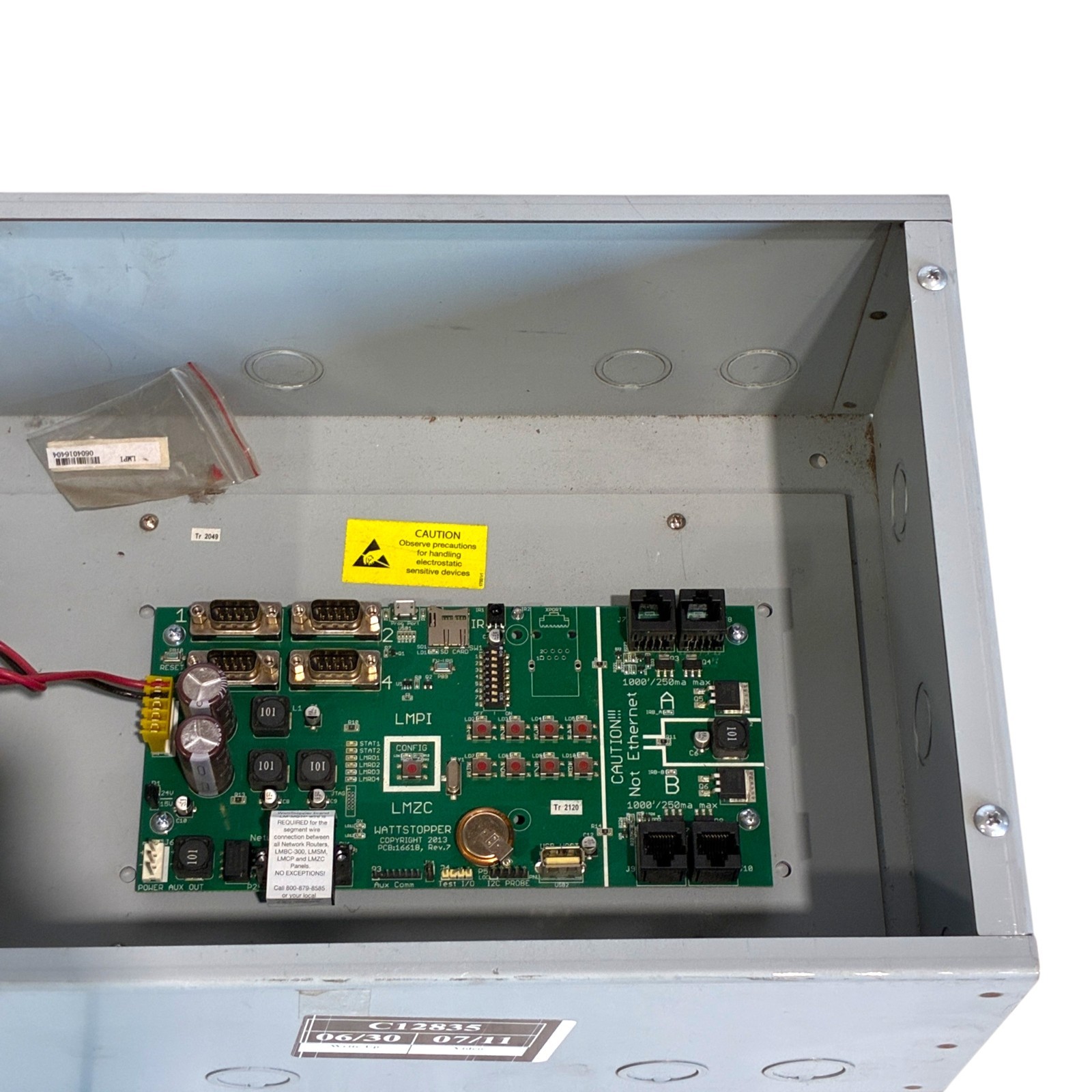 WattStopper LMZC-301 DLM Zone Controller Scheduler & Network Interface Enclosure